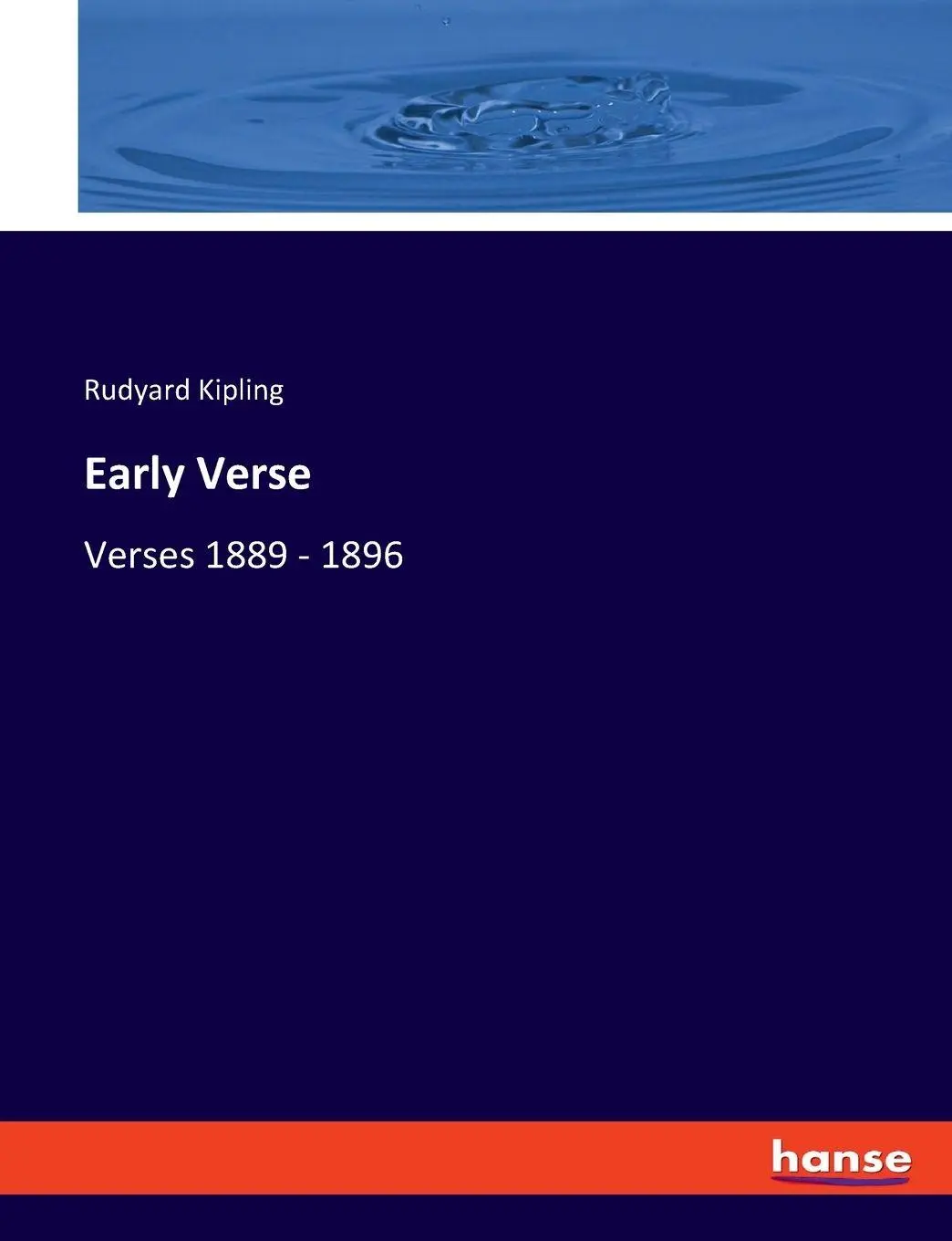 Early Verse: Verses 1889 - 1896