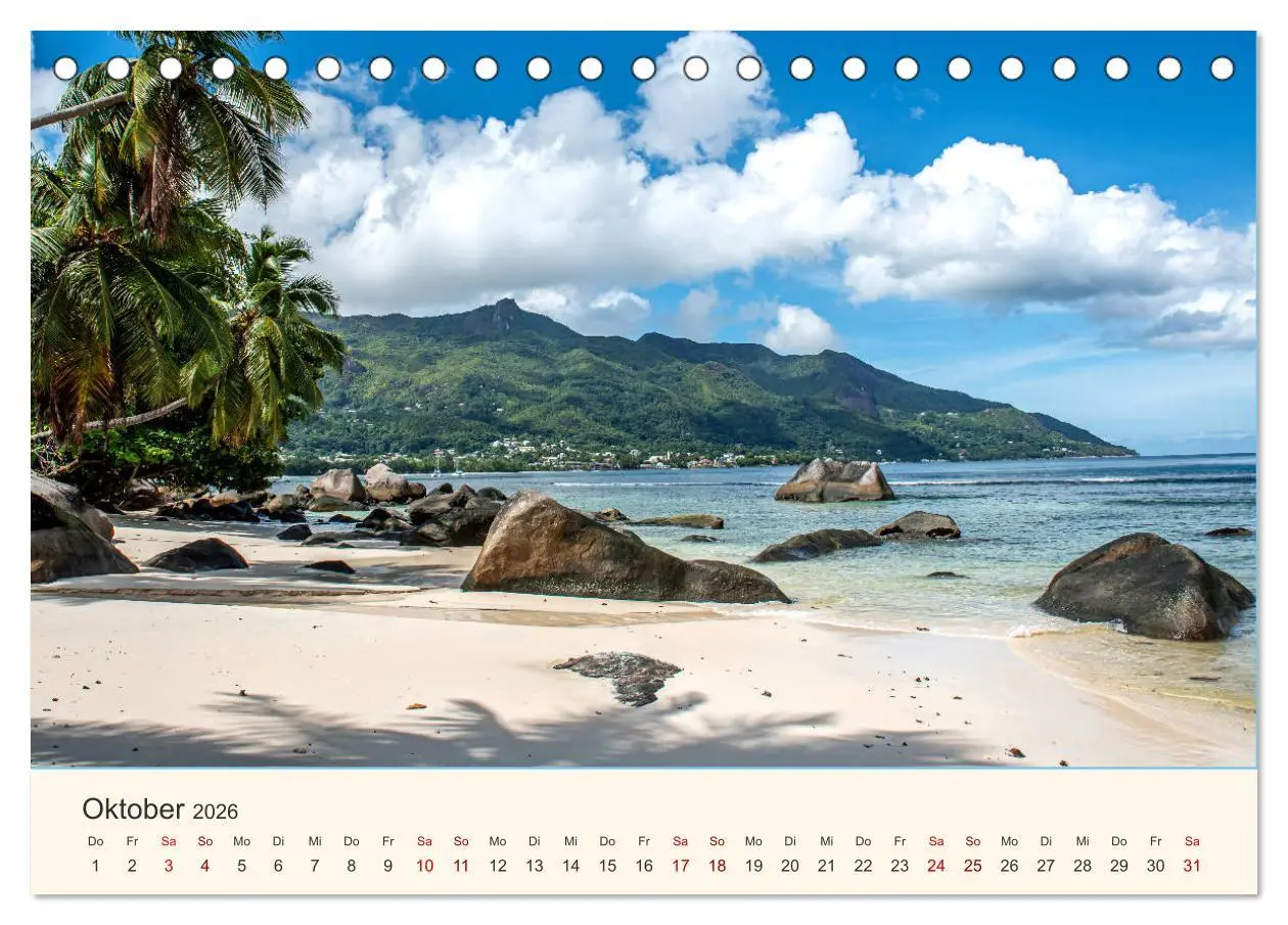 Bild: 9783457687635 | Sehnsucht Seychellen (Tischkalender 2026 DIN A5 quer), CALVENDO...