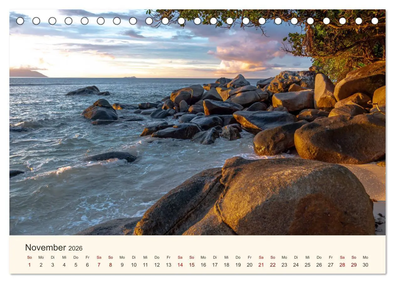 Bild: 9783457687635 | Sehnsucht Seychellen (Tischkalender 2026 DIN A5 quer), CALVENDO...