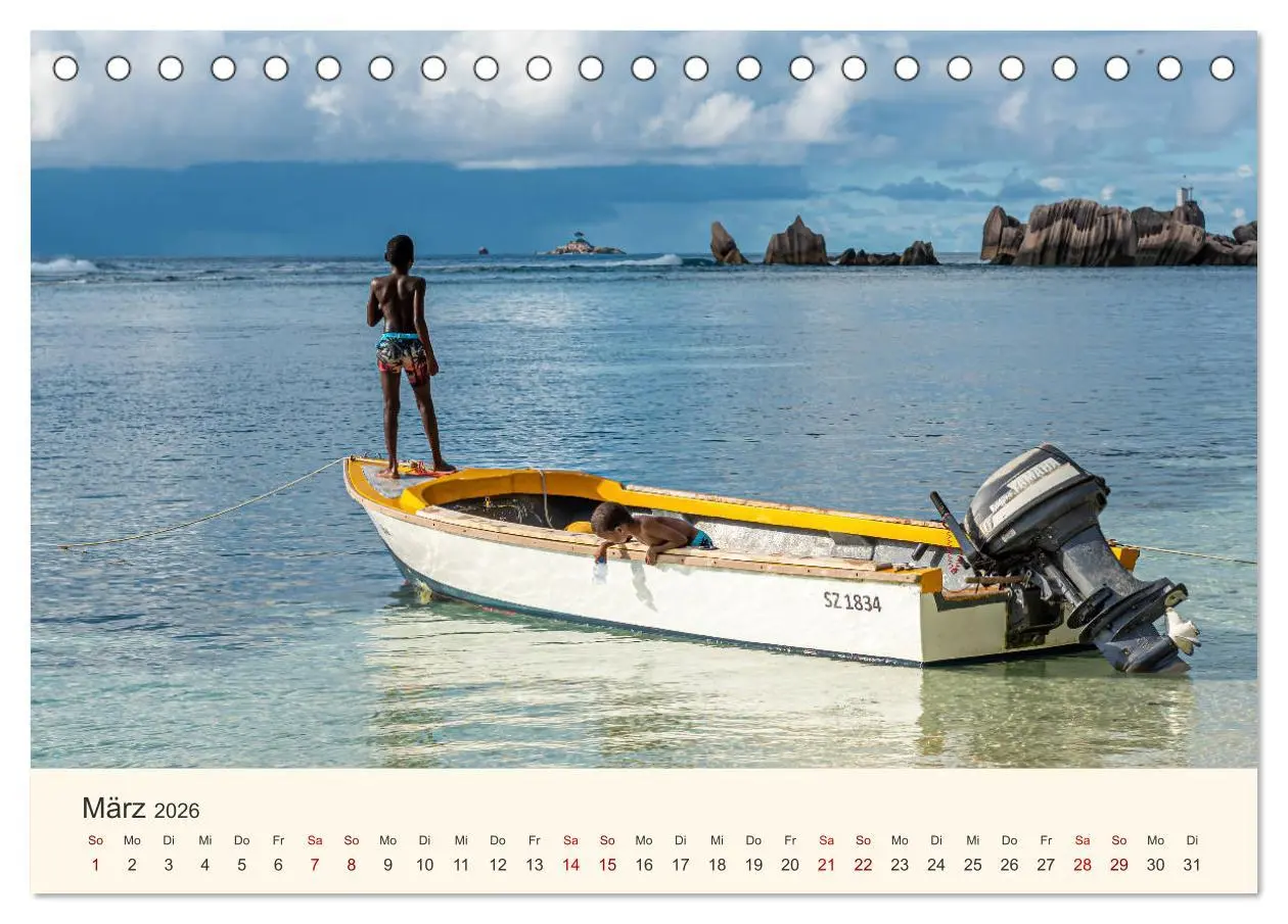 Bild: 9783457687635 | Sehnsucht Seychellen (Tischkalender 2026 DIN A5 quer), CALVENDO...