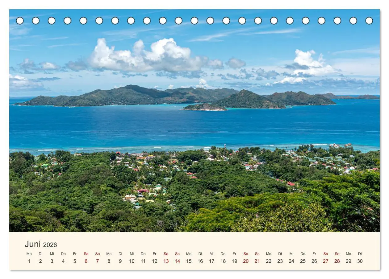 Bild: 9783457687635 | Sehnsucht Seychellen (Tischkalender 2026 DIN A5 quer), CALVENDO...