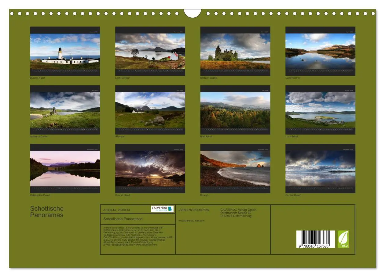 Bild: 9783516157635 | Schottische Panoramas (Wandkalender 2026 DIN A3 quer), CALVENDO...