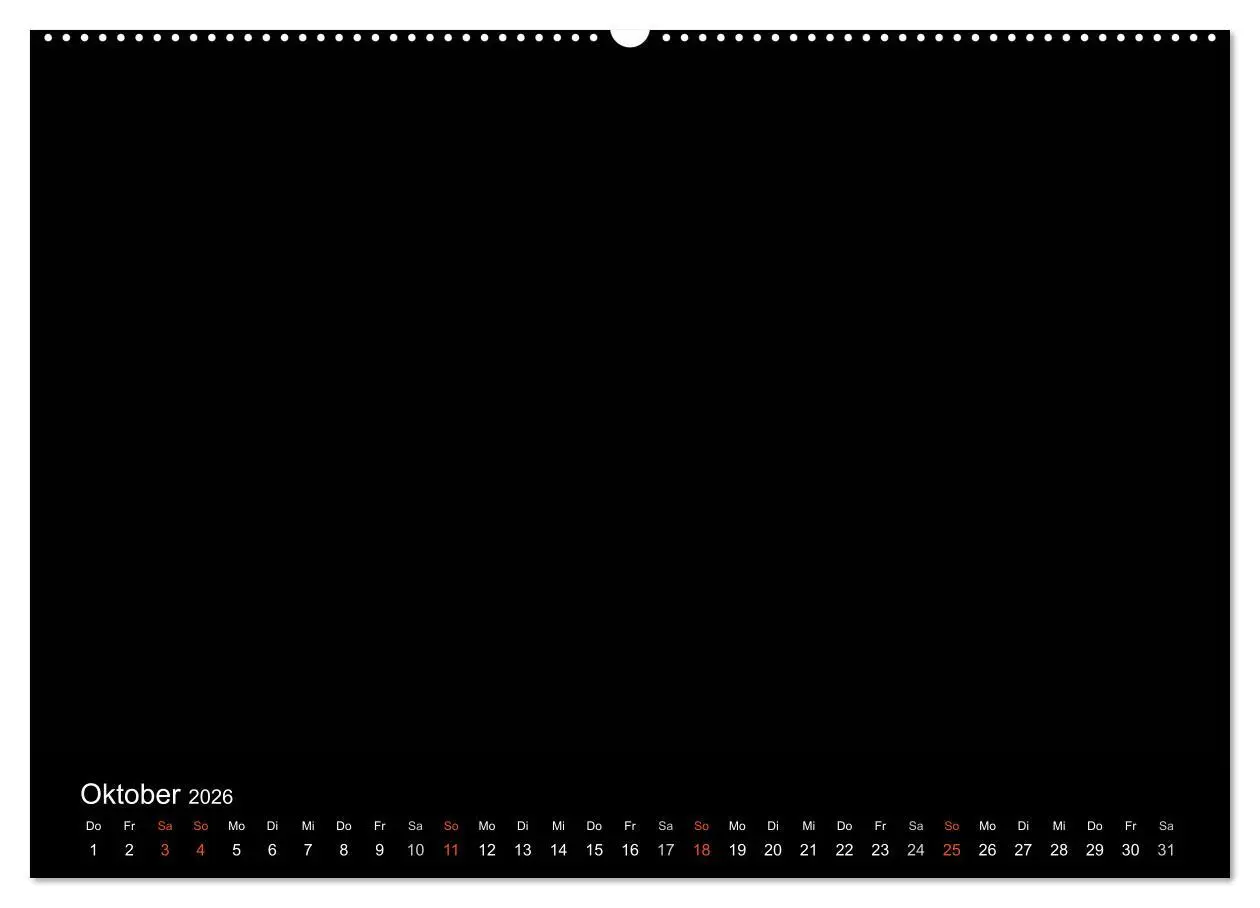 Bild: 9783516227635 | Bastelkalender - Schwarz (Wandkalender 2026 DIN A2 quer), CALVENDO...