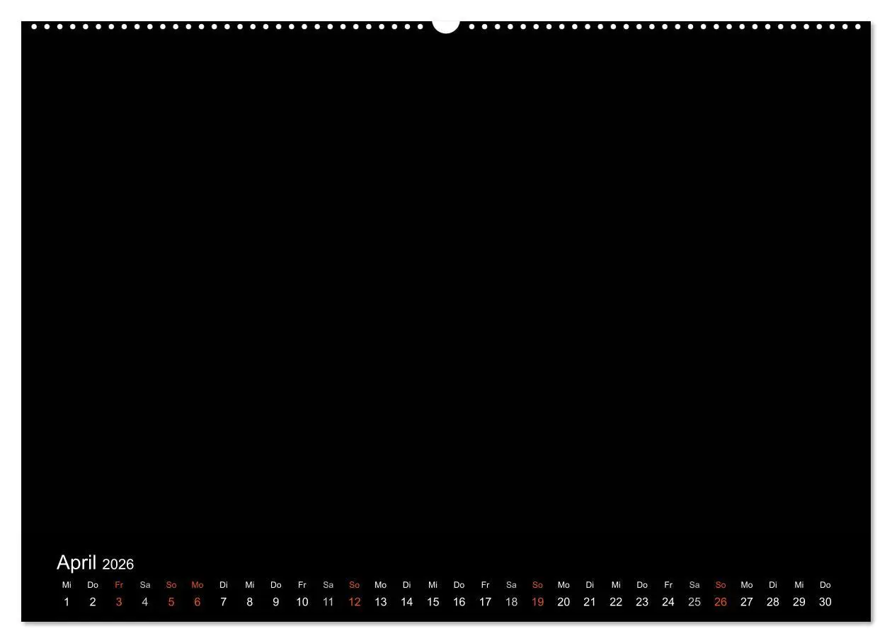 Bild: 9783516227635 | Bastelkalender - Schwarz (Wandkalender 2026 DIN A2 quer), CALVENDO...