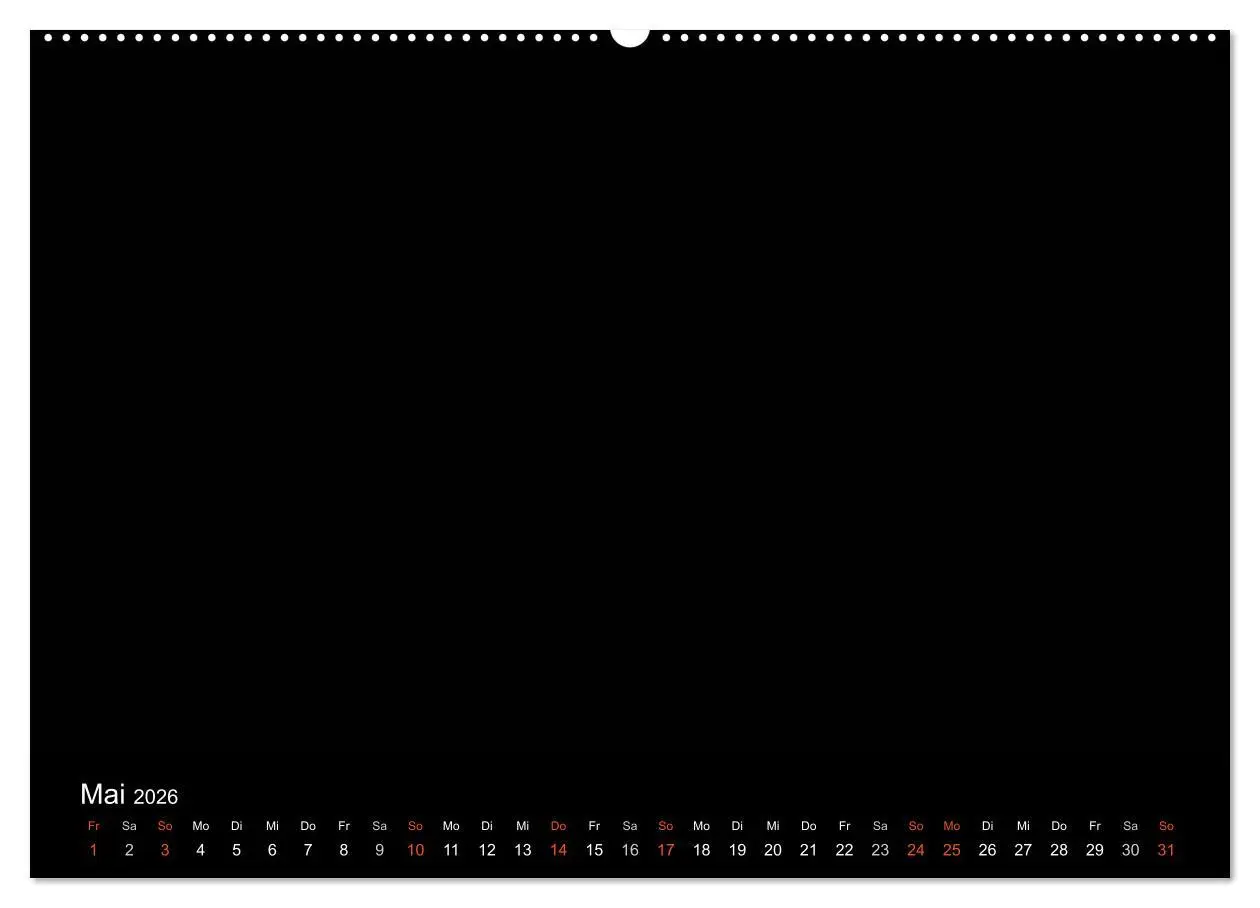 Bild: 9783516227635 | Bastelkalender - Schwarz (Wandkalender 2026 DIN A2 quer), CALVENDO...