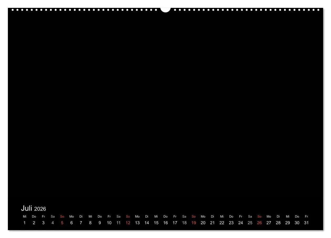 Bild: 9783516227635 | Bastelkalender - Schwarz (Wandkalender 2026 DIN A2 quer), CALVENDO...