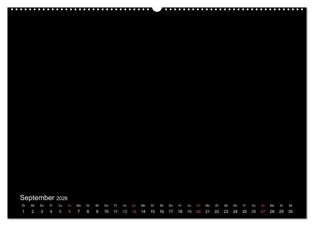 Bild: 9783516227635 | Bastelkalender - Schwarz (Wandkalender 2026 DIN A2 quer), CALVENDO...