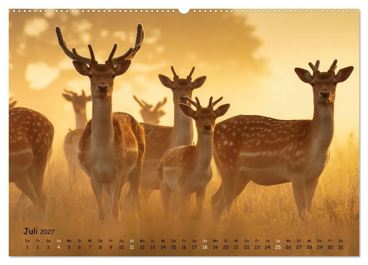 Bild: 9783516847635 | Jagd und Natur - Kalender für Jäger mit Wildtieren Deutschlands im...