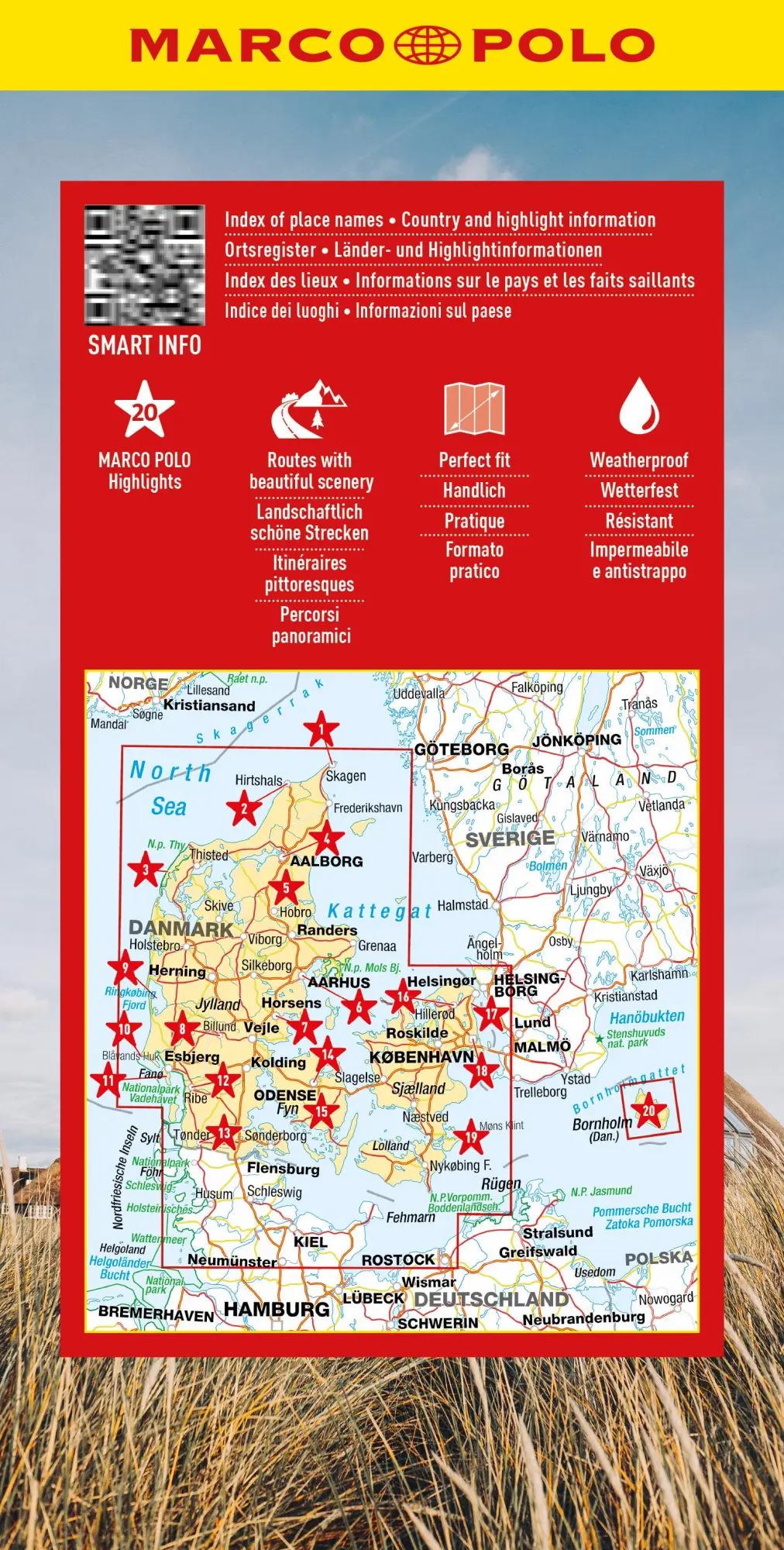 Rückseite: 9783575017635 | MARCO POLO Reisekarte Dänemark 1:350.000 | (Land-)Karte | Deutsch