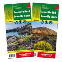 Cover: 9783707917635 | Teneriffa Nord und Süd, Wanderkarten Set 1:50.000 | KG | (Land-)Karte