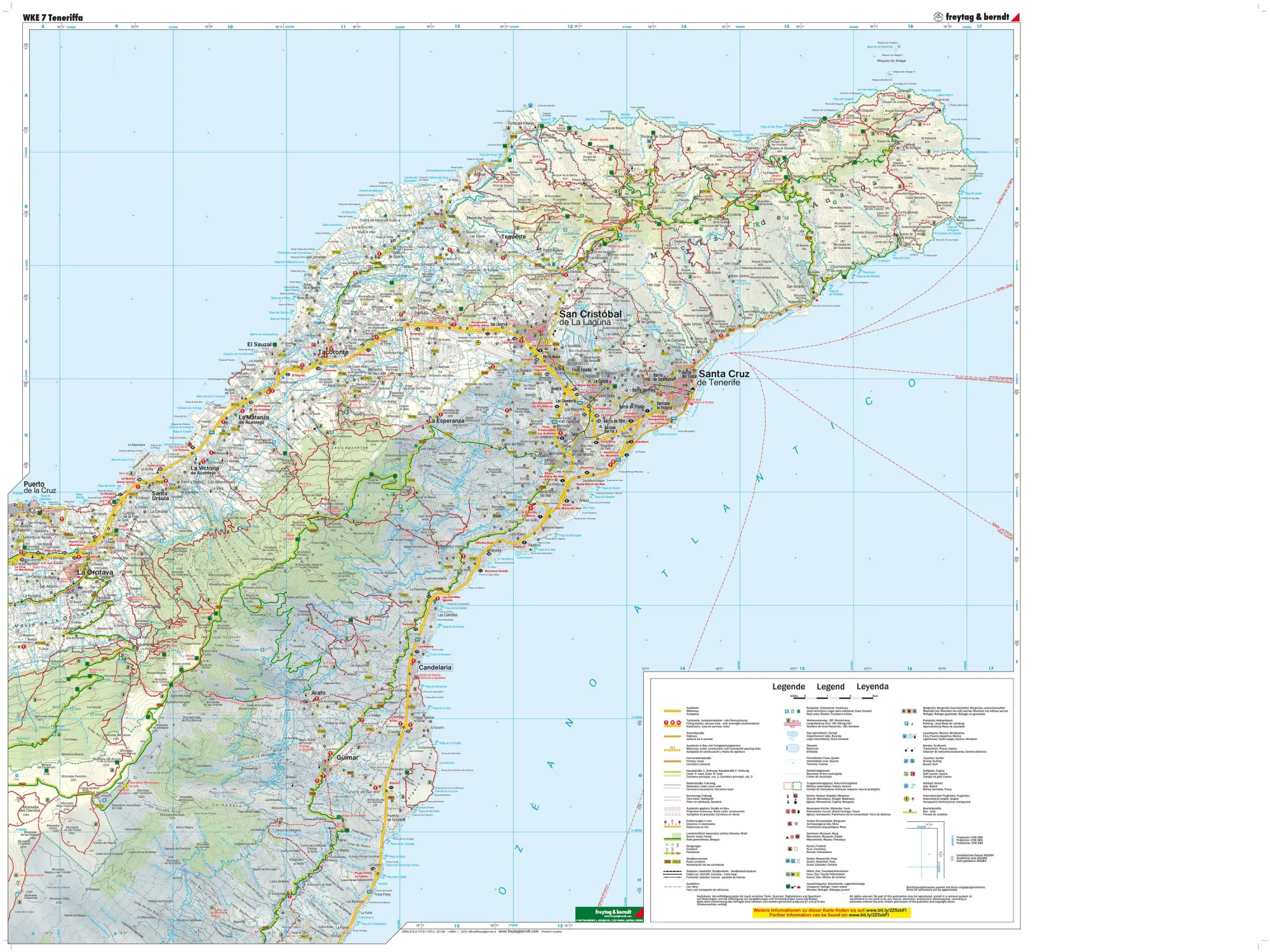 Bild: 9783707917635 | Teneriffa Nord und Süd, Wanderkarten Set 1:50.000 | KG | (Land-)Karte