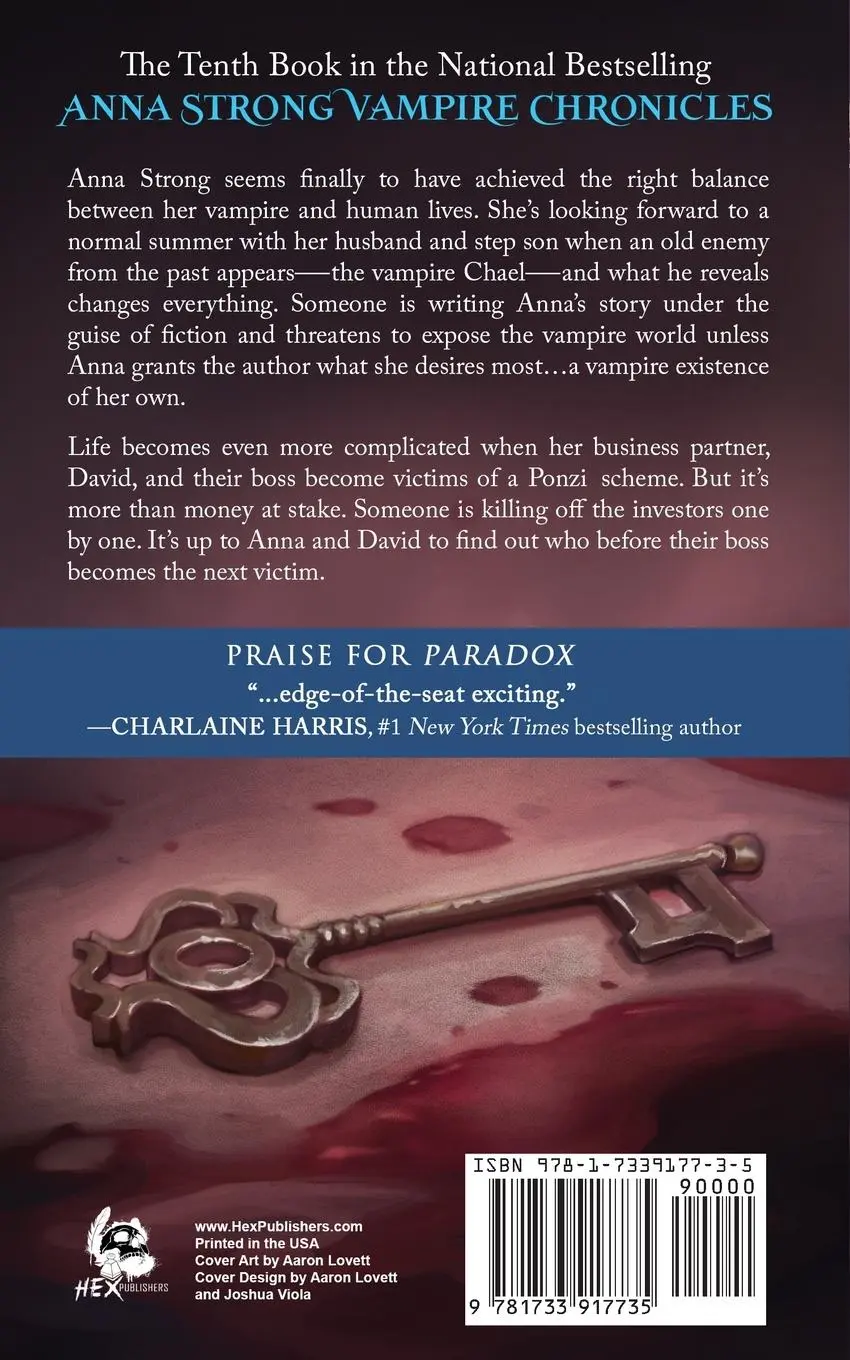 Rückseite: 9781733917735 | Paradox (An Anna Strong Vampire Novel Book 10) | Jeanne C. Stein