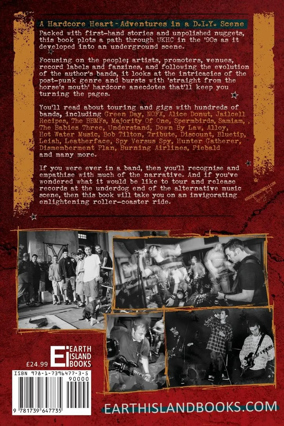 Rückseite: 9781739647735 | A Hardcore Heart | Adventures in a D.I.Y. Scene | David Gamage | Buch