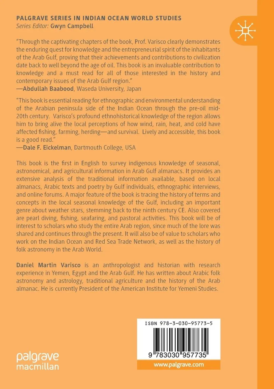 Rückseite: 9783030957735 | Seasonal Knowledge and the Almanac Tradition in the Arab Gulf | Buch
