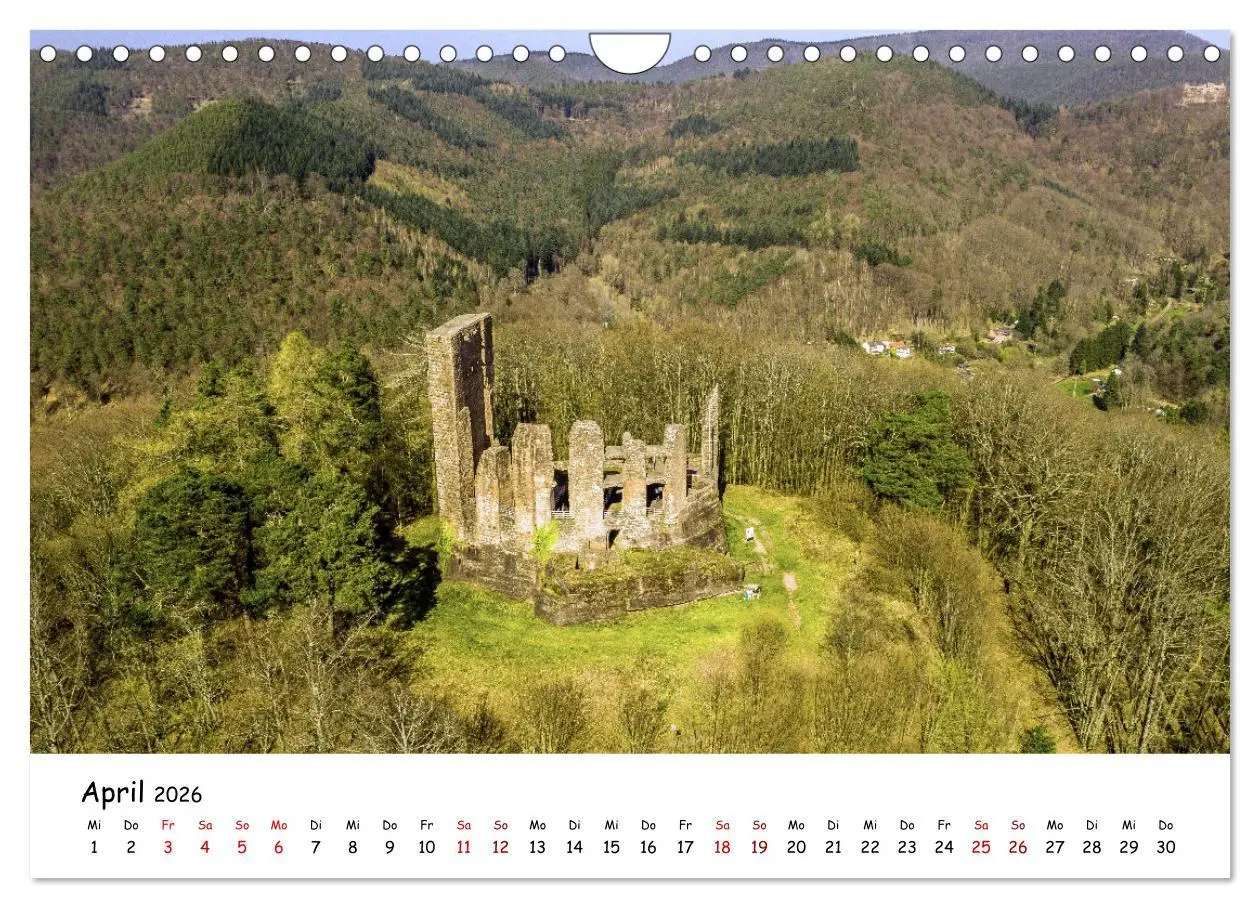 Bild: 9783457297735 | Pfälzer Burgen (Wandkalender 2026 DIN A4 quer), CALVENDO...