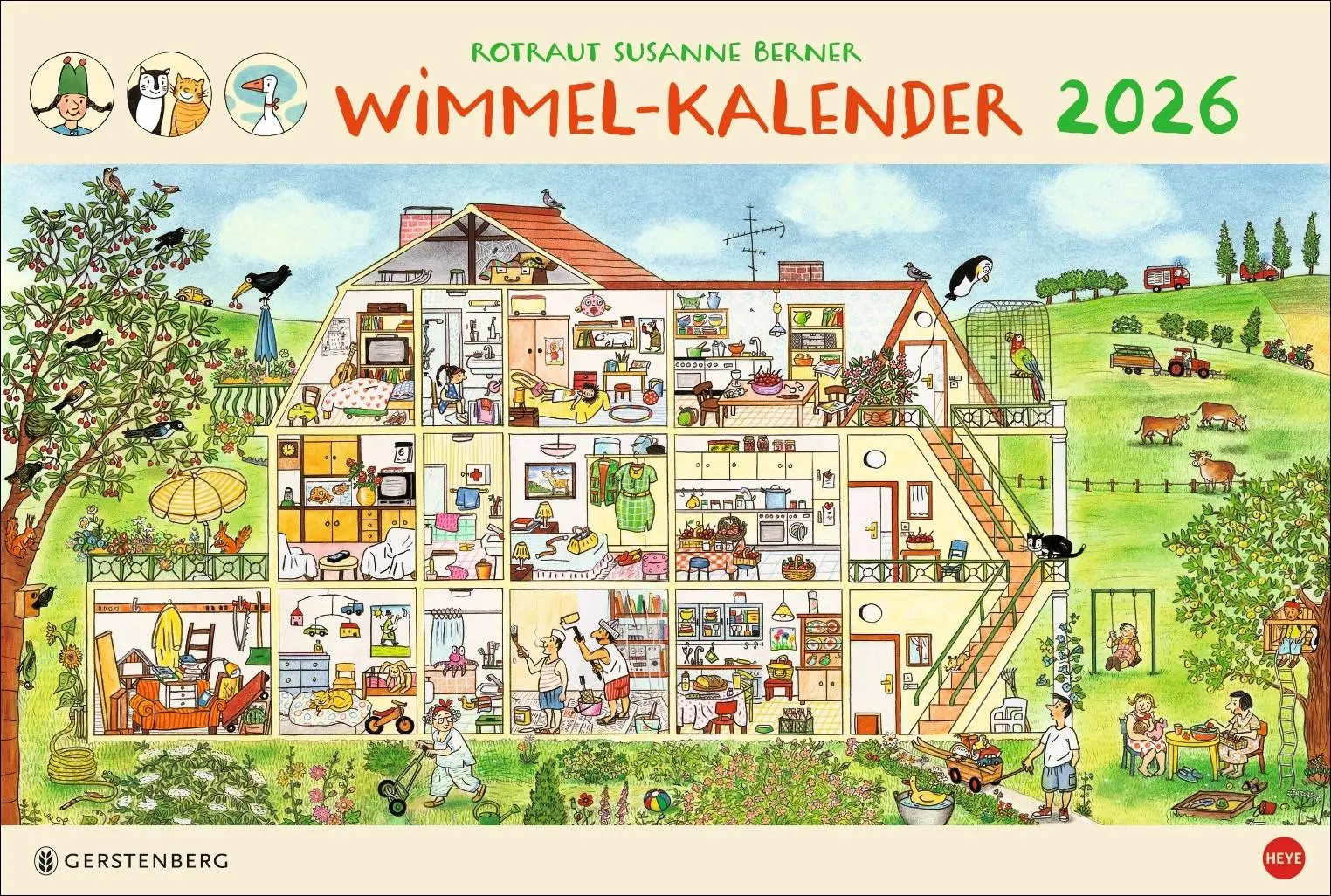 Cover: 9783756417735 | R.S. Berner Wimmel-Kalender 2026 | Rotraut Susanne Berner | Kalender