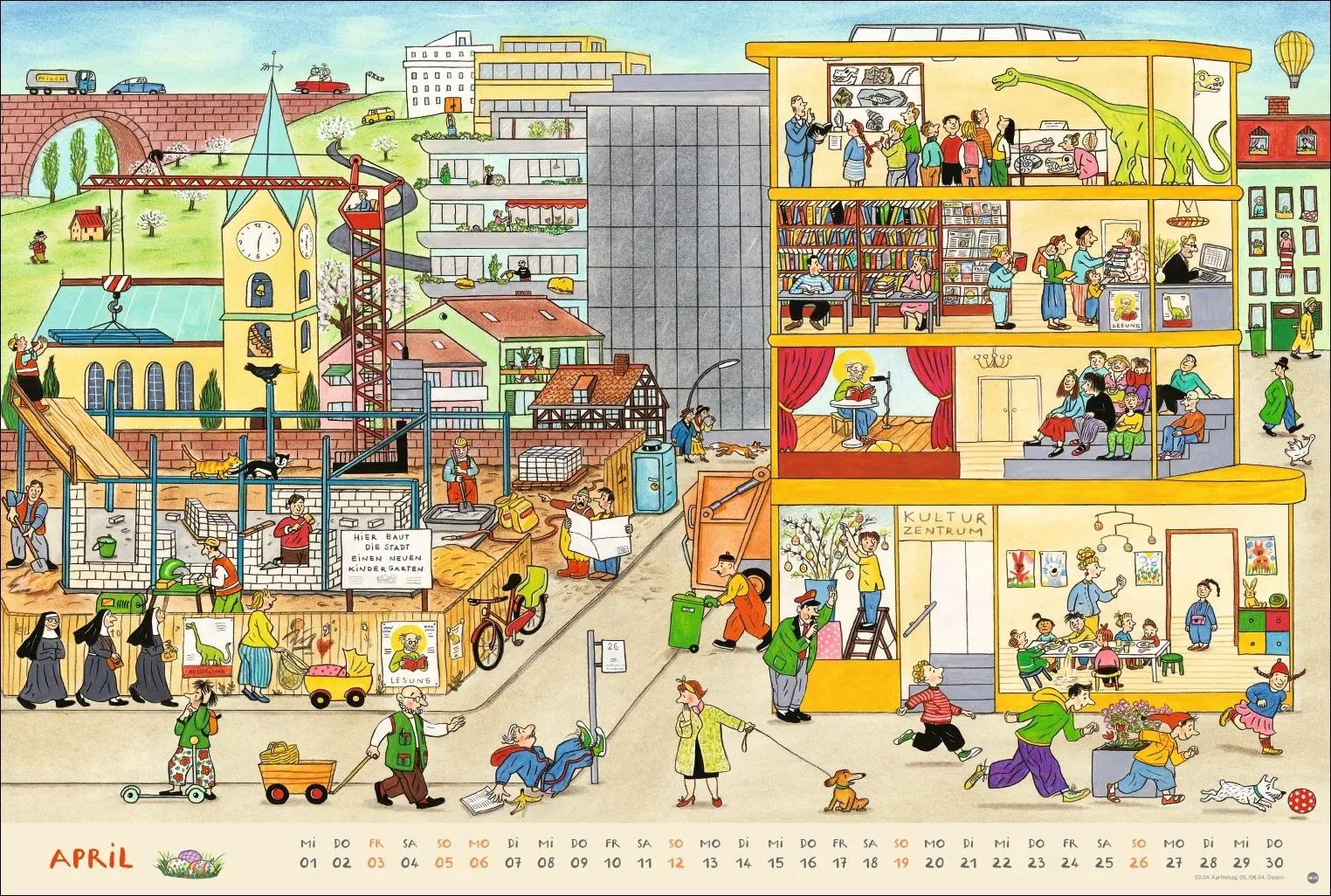 Bild: 9783756417735 | R.S. Berner Wimmel-Kalender 2026 | Rotraut Susanne Berner | Kalender