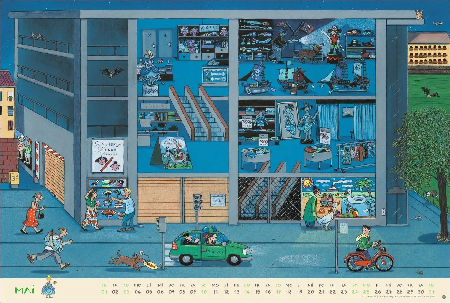 Bild: 9783756417735 | R.S. Berner Wimmel-Kalender 2026 | Rotraut Susanne Berner | Kalender