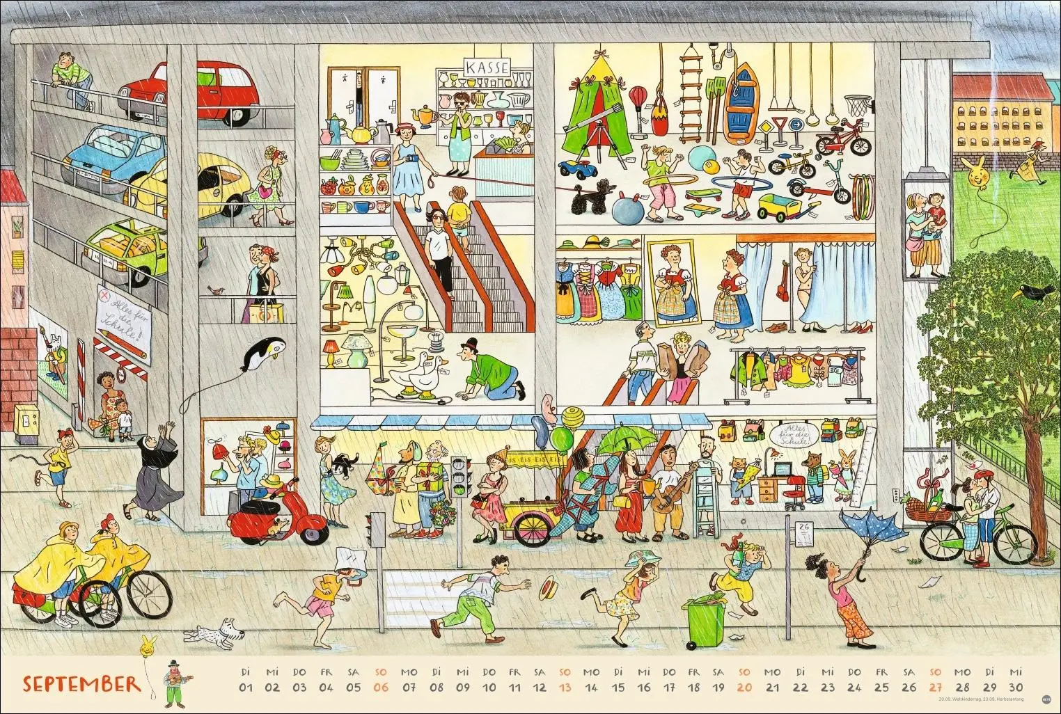 Bild: 9783756417735 | R.S. Berner Wimmel-Kalender 2026 | Rotraut Susanne Berner | Kalender