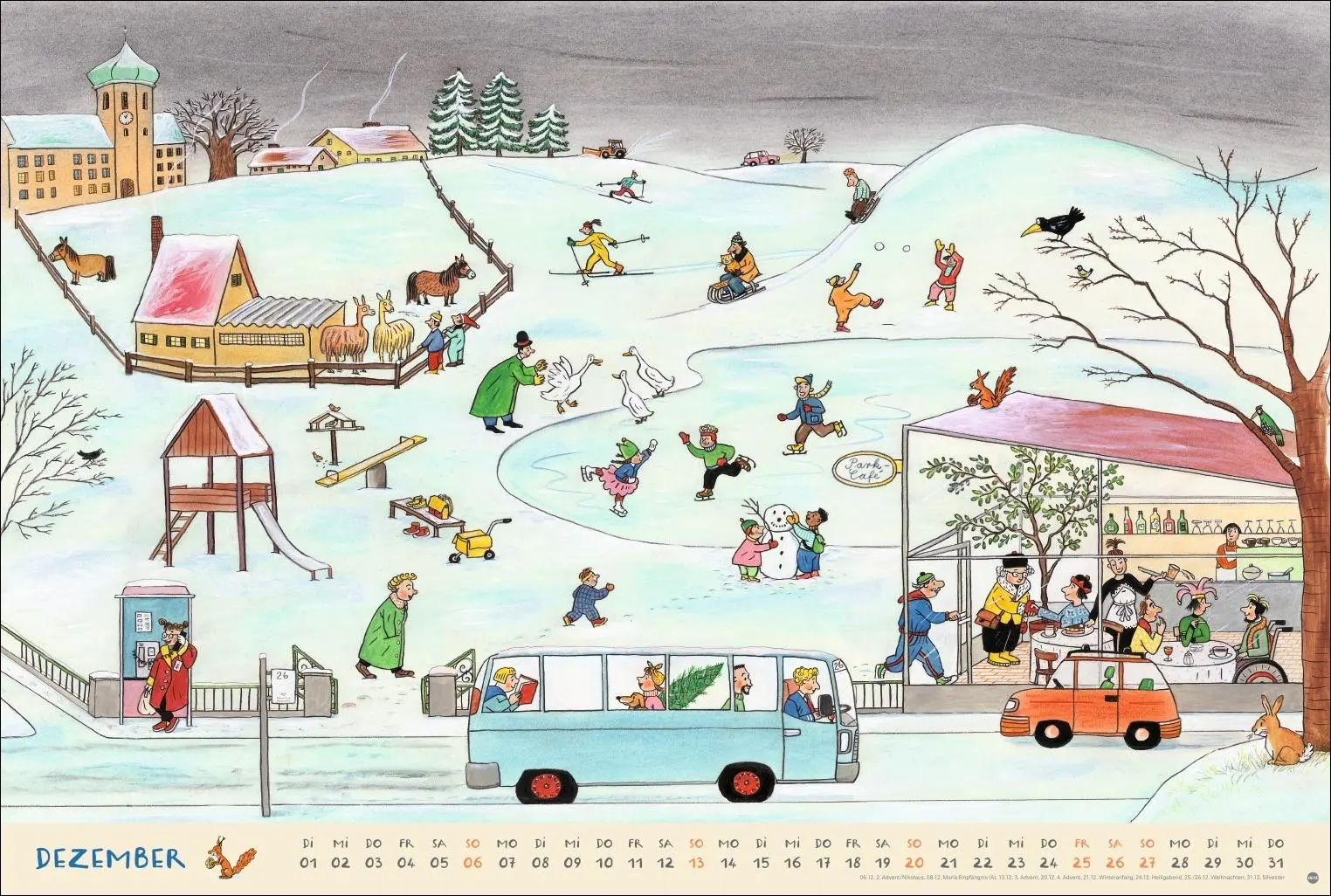 Bild: 9783756417735 | R.S. Berner Wimmel-Kalender 2026 | Rotraut Susanne Berner | Kalender