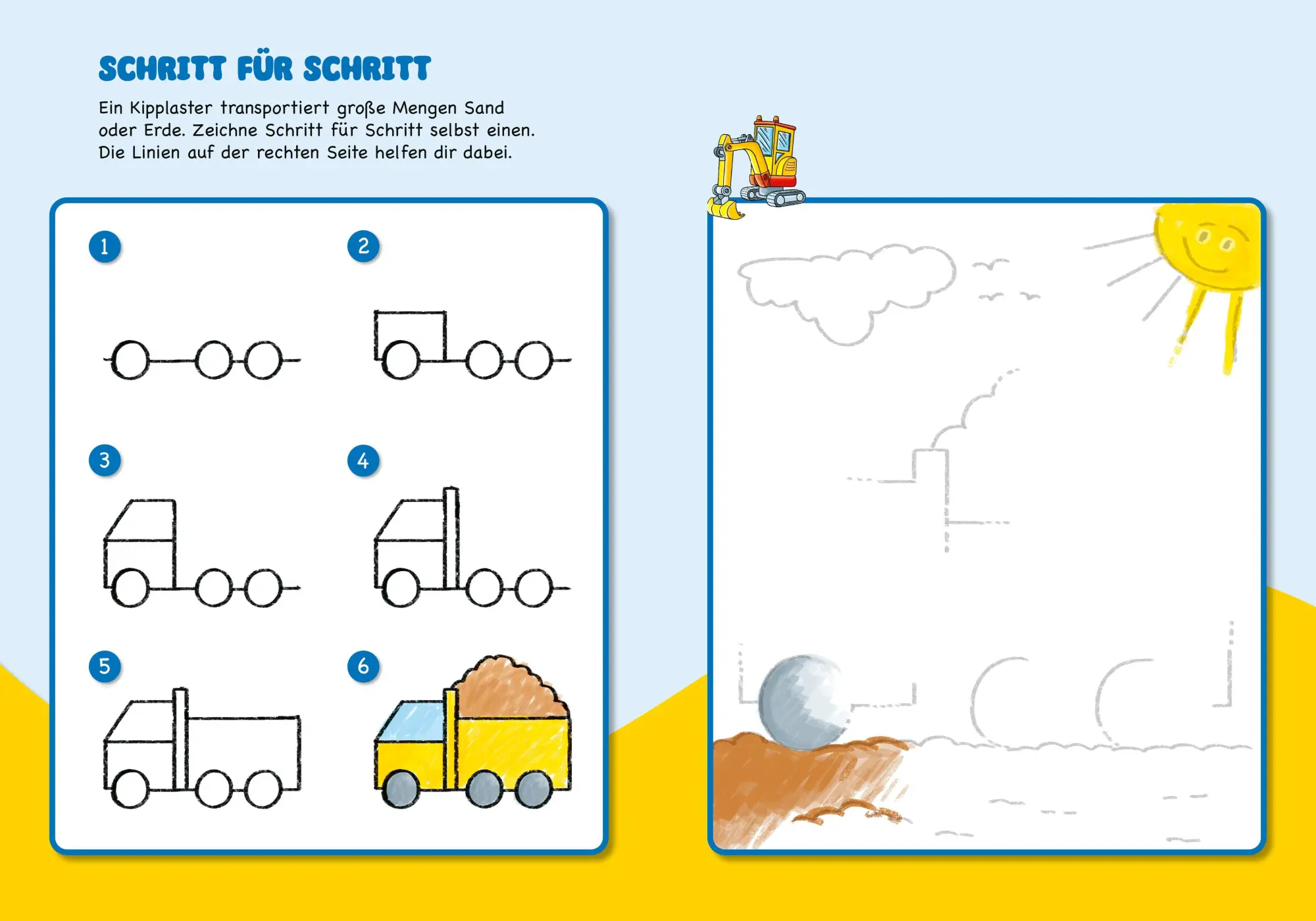 Bild: 9783788647735 | Malen und Rätseln für Kindergartenkinder. Baustelle | Stefan Lohr