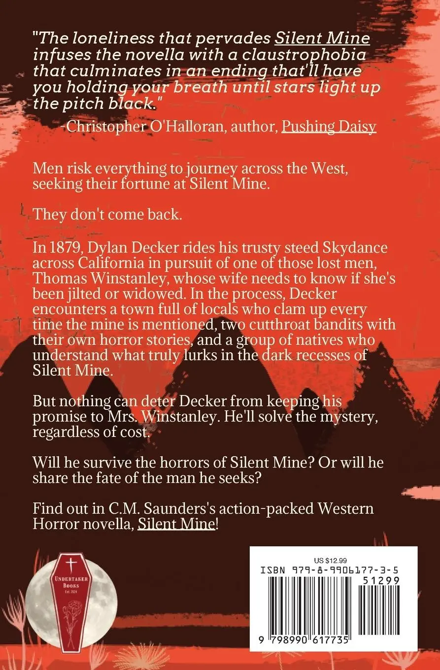 Rückseite: 9798990617735 | Silent Mine | A Horror Western Novella | C. M. Saunders | Taschenbuch