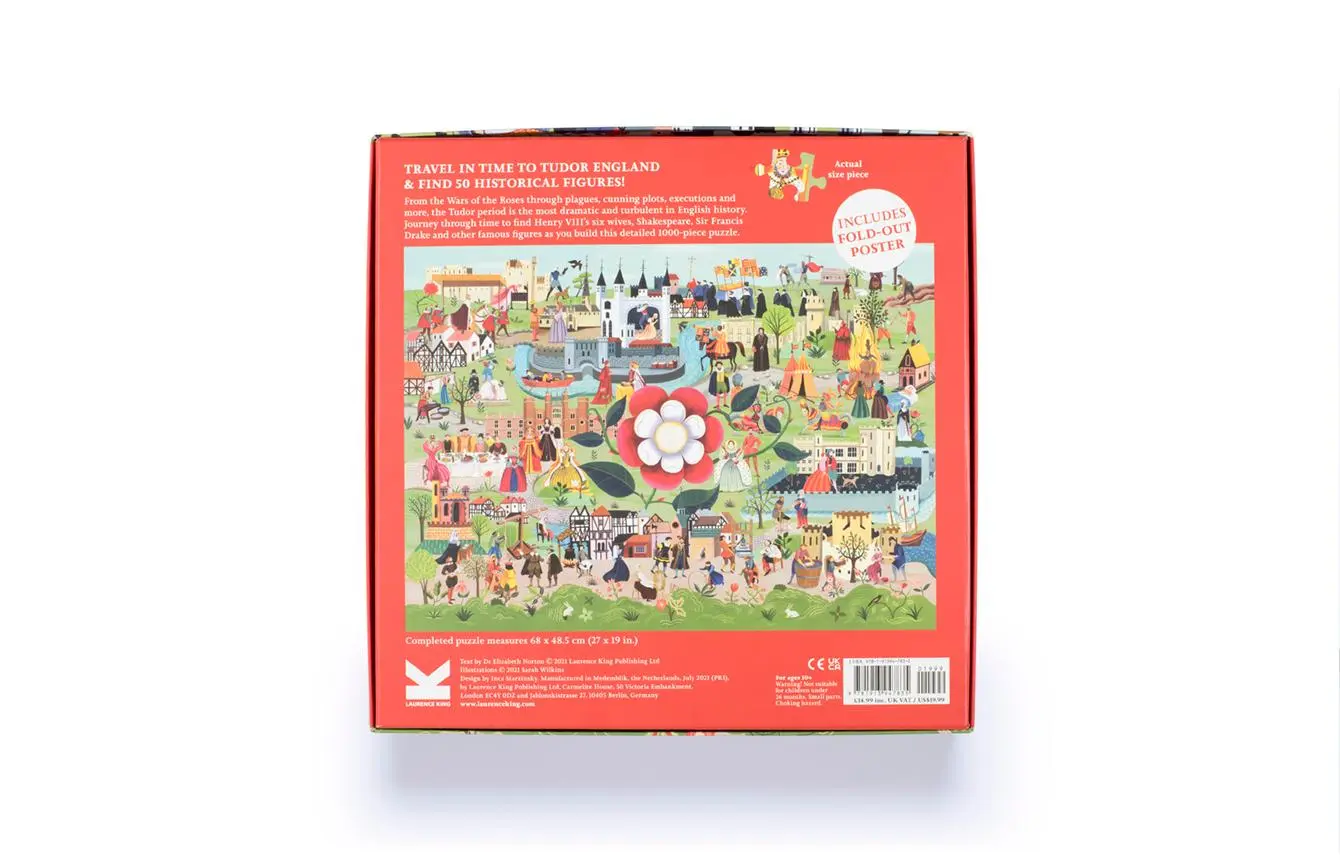 Rückseite: 9781913947835 | The World of the Tudors 1000 Piece Puzzle | Elizabeth Norton | 1000 S.