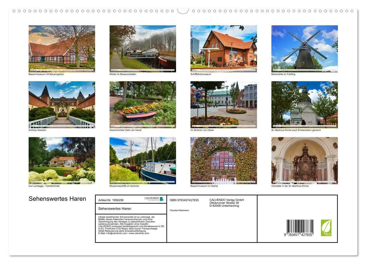 Bild: 9783457427835 | Sehenswertes Haren (hochwertiger Premium Wandkalender 2026 DIN A2...