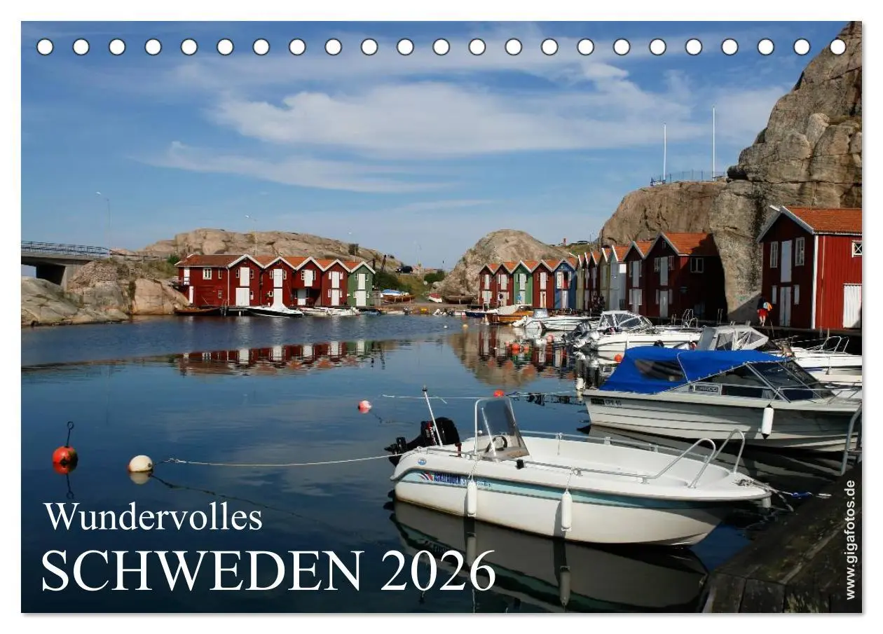 Cover: 9783516137835 | Wundervolles Schweden 2026 (Tischkalender 2026 DIN A5 quer),...