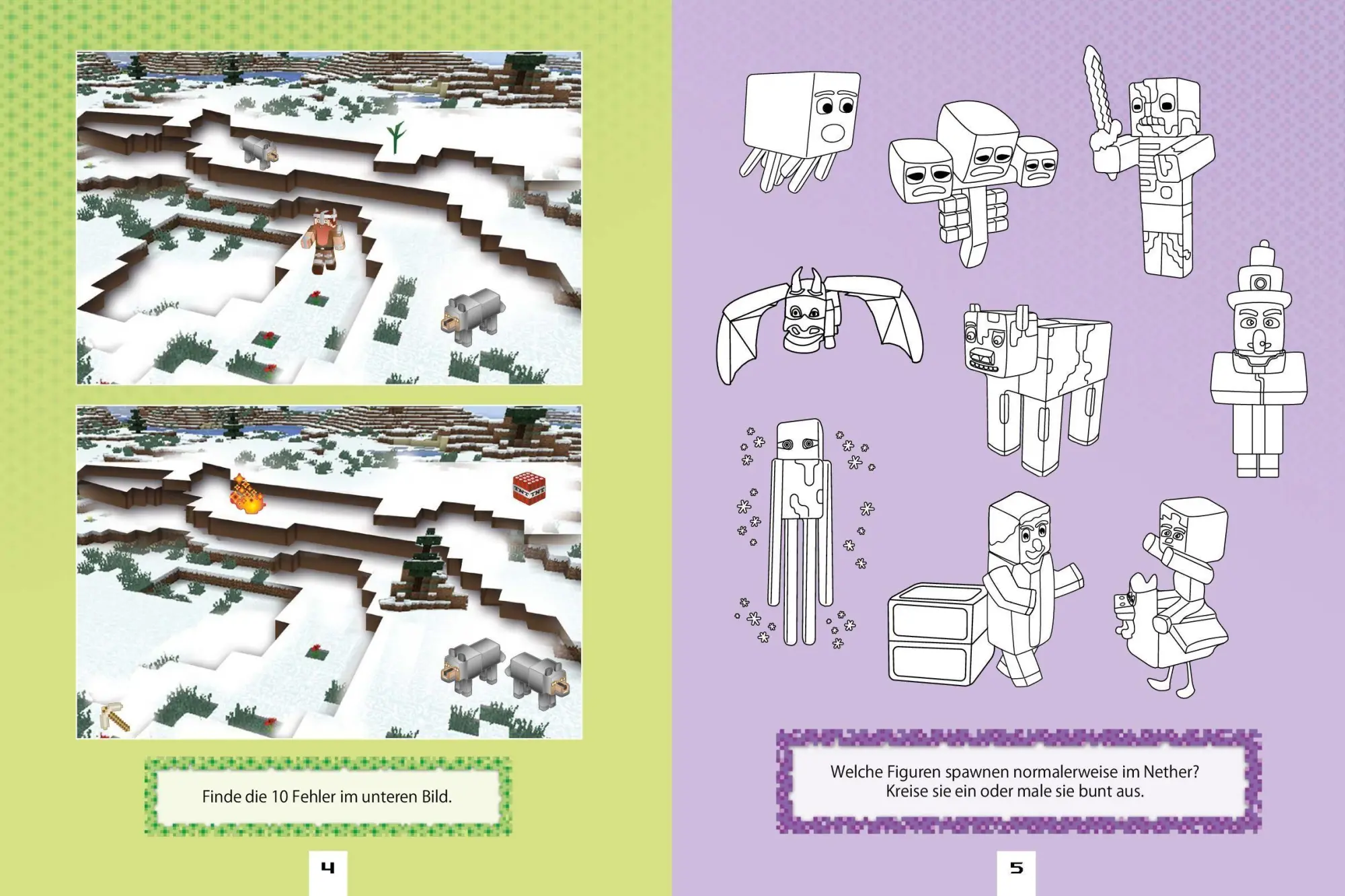 Bild: 9783849947835 | Rätsel-Abenteuer für Minecraft-Fans ab 6 Jahren | Verlag | Taschenbuch
