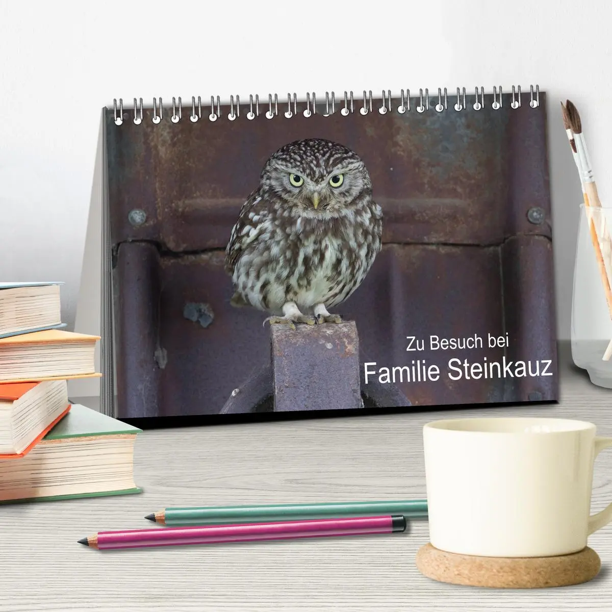 Bild: 9783457657935 | Zu Besuch bei Familie Steinkauz (Tischkalender 2026 DIN A5 quer),...