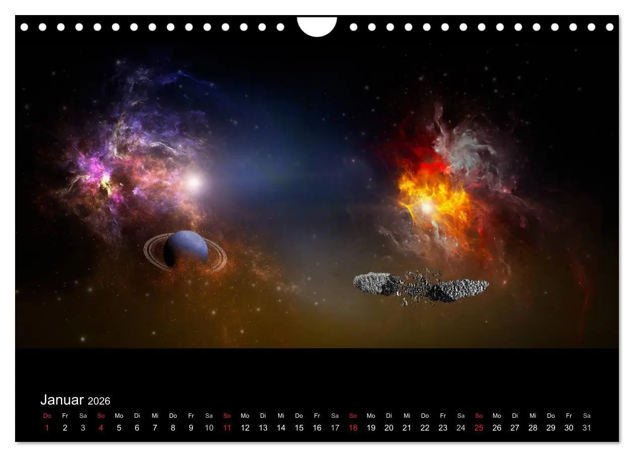 Bild: 9783457967935 | Kosmische Panoramen (Wandkalender 2026 DIN A4 quer), CALVENDO...