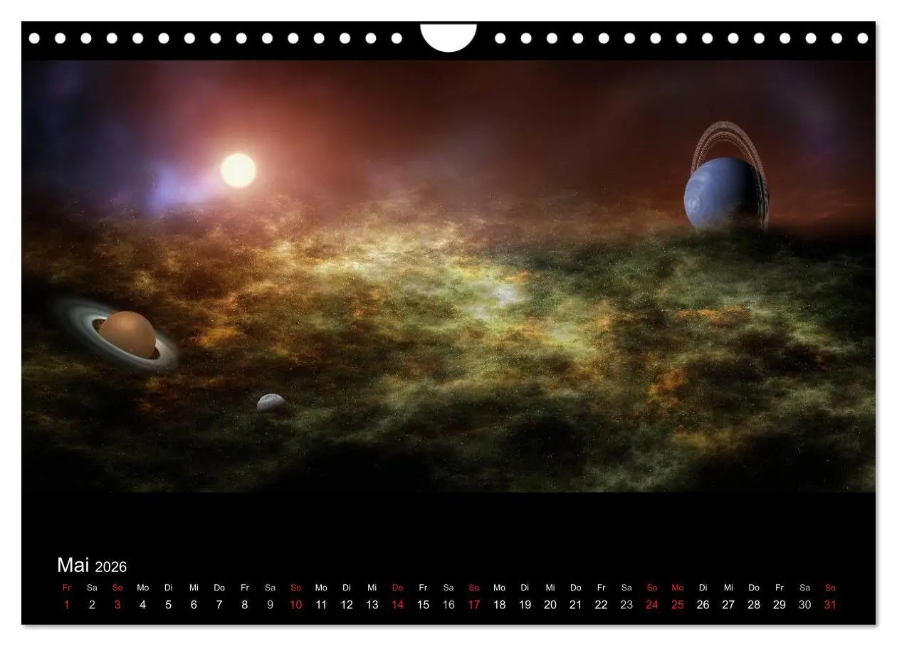 Bild: 9783457967935 | Kosmische Panoramen (Wandkalender 2026 DIN A4 quer), CALVENDO...