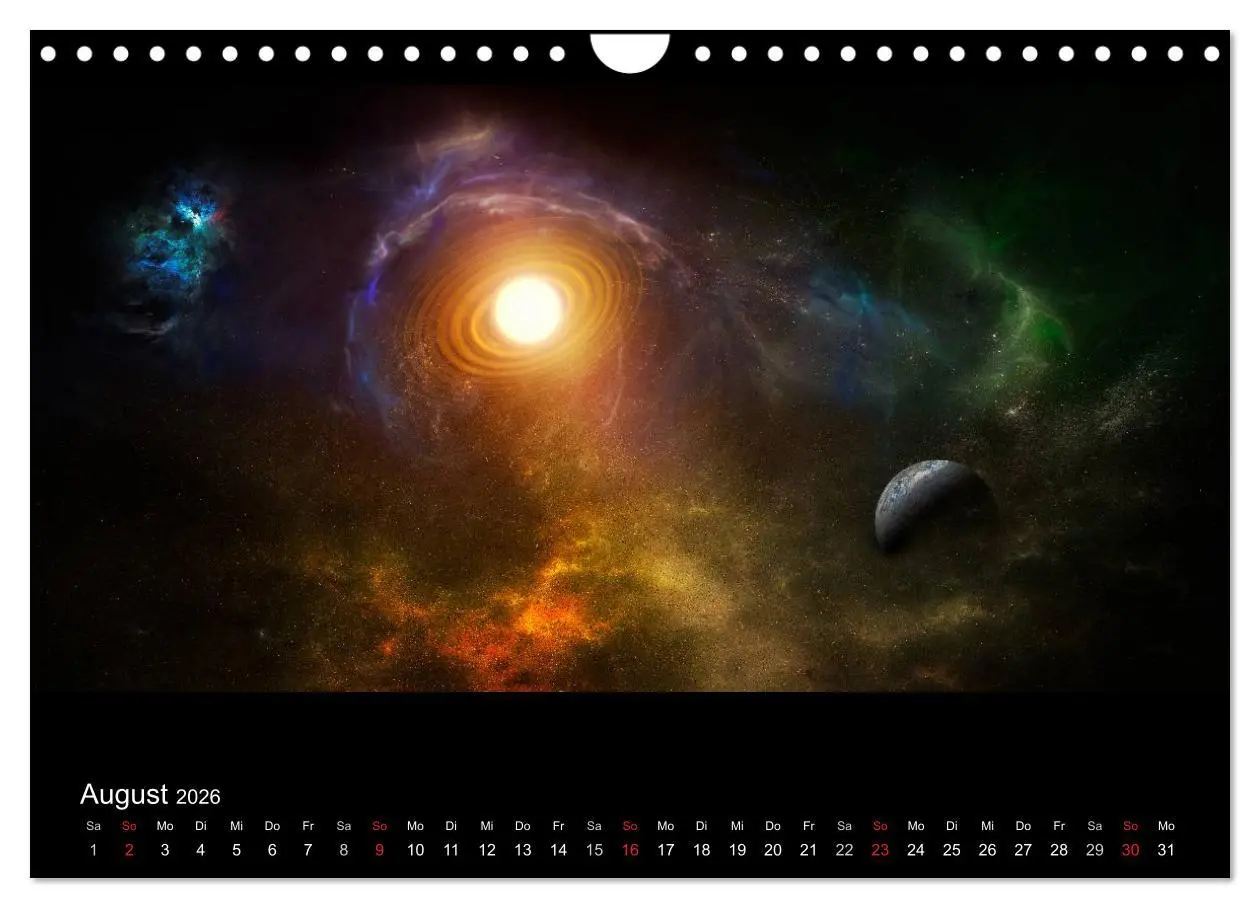 Bild: 9783457967935 | Kosmische Panoramen (Wandkalender 2026 DIN A4 quer), CALVENDO...