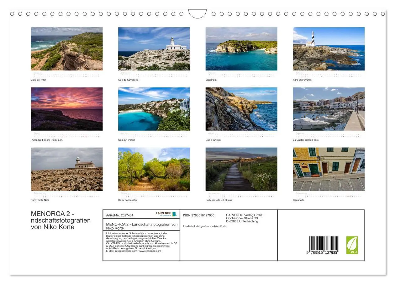 Bild: 9783516127935 | MENORCA 2 - Landschaftsfotografien von Niko Korte (Wandkalender...