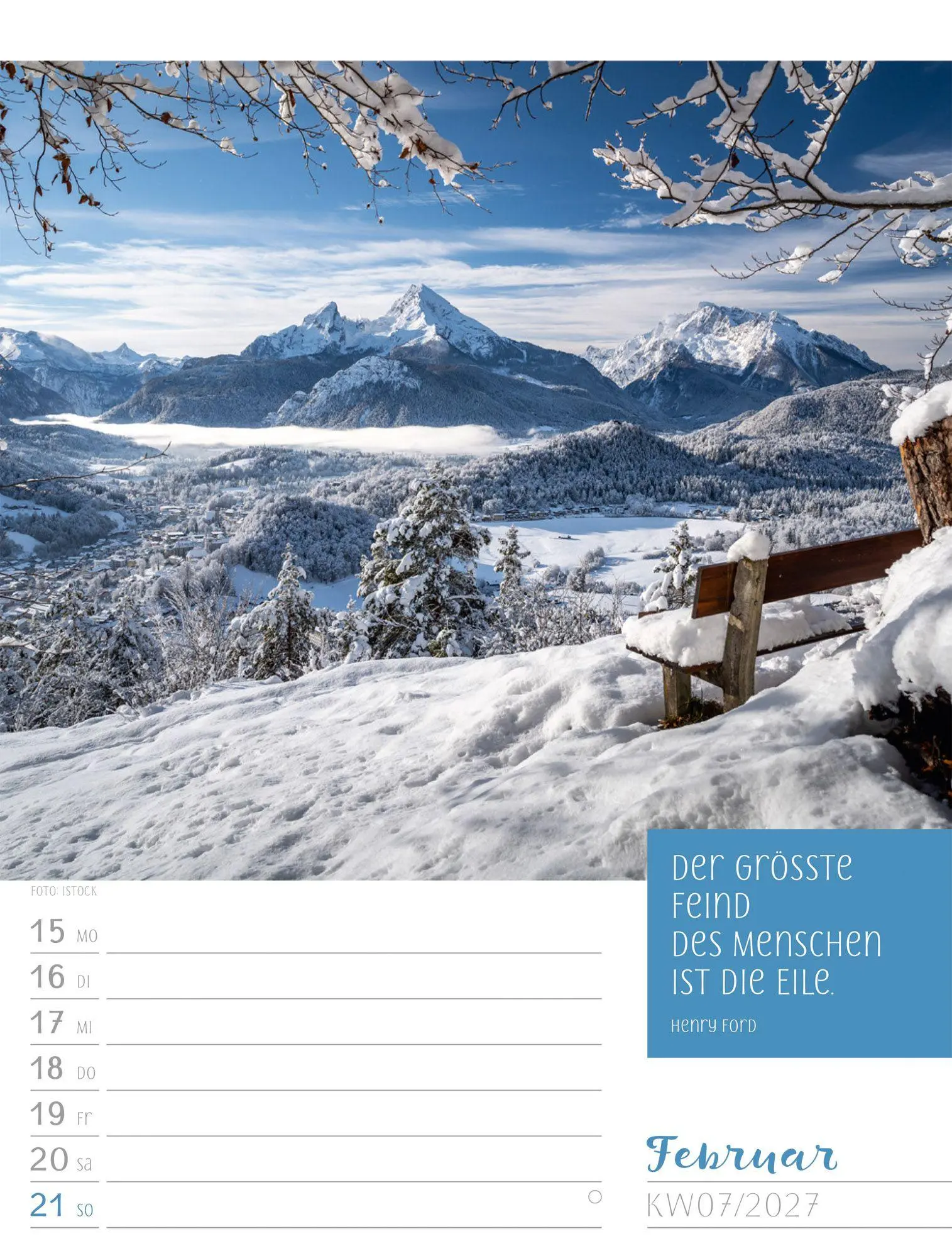 Bild: 9783838427935 | Augenblicke der Achtsamkeit Wochenplaner Kalender 2027 | GmbH | 56 S.