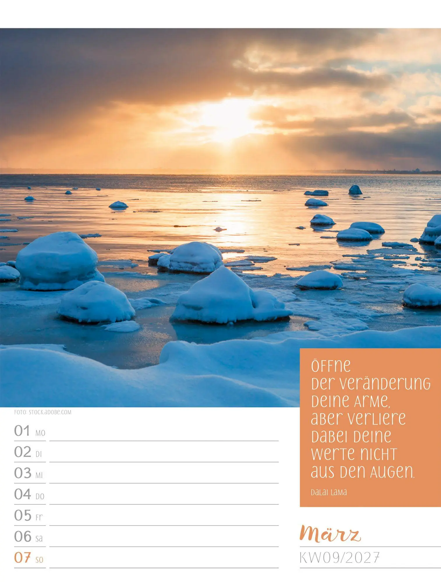Bild: 9783838427935 | Augenblicke der Achtsamkeit Wochenplaner Kalender 2027 | GmbH | 56 S.