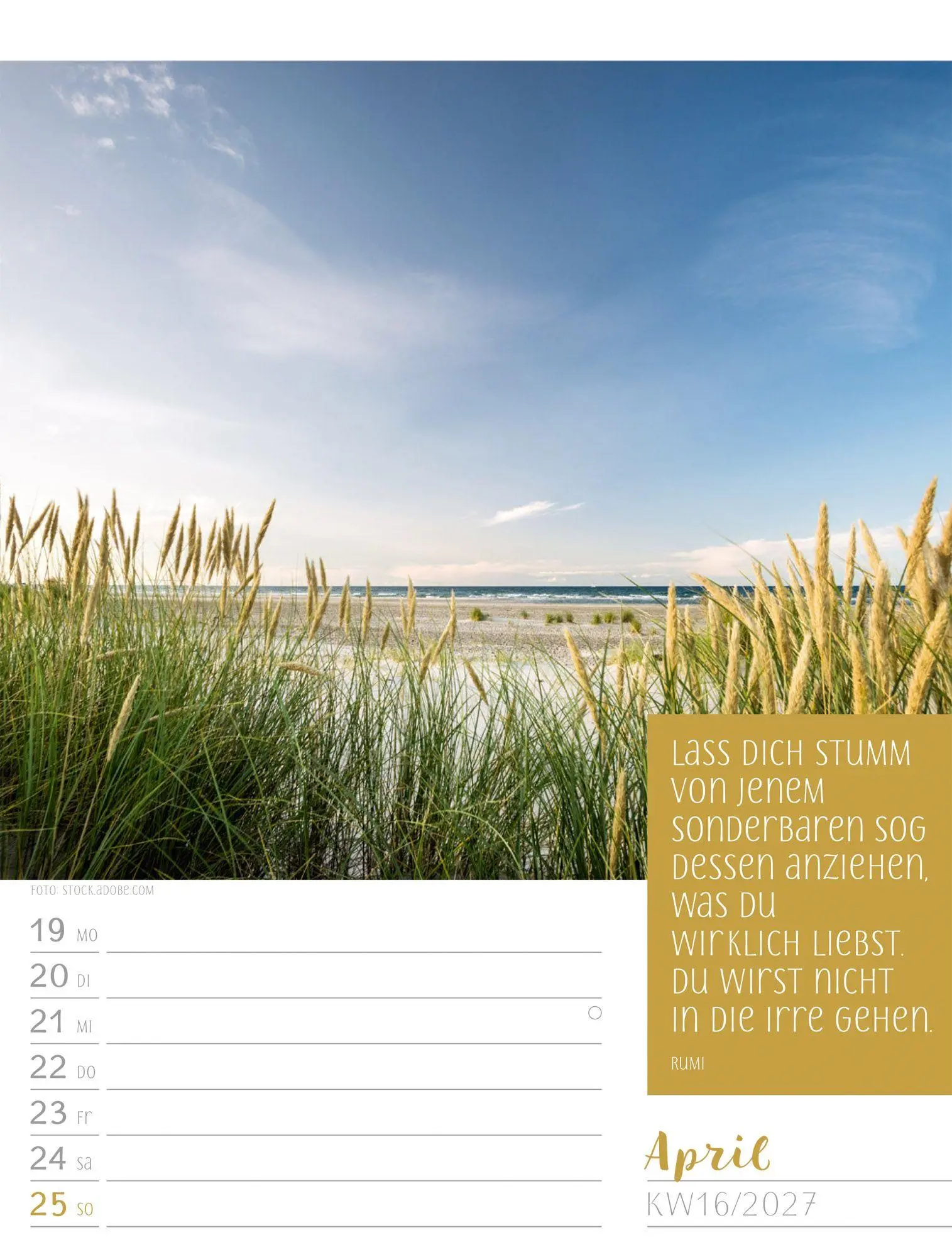 Bild: 9783838427935 | Augenblicke der Achtsamkeit Wochenplaner Kalender 2027 | GmbH | 56 S.
