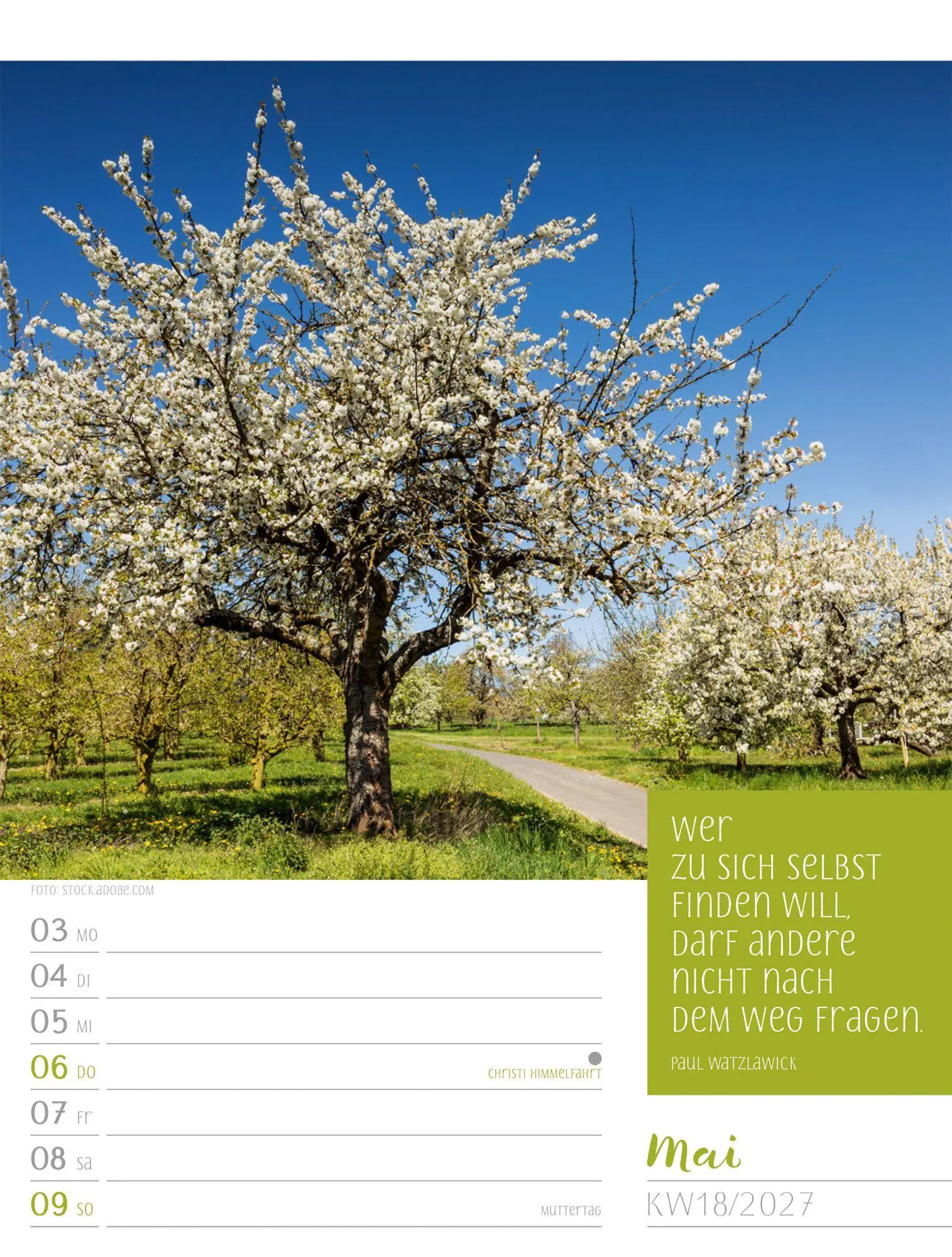 Bild: 9783838427935 | Augenblicke der Achtsamkeit Wochenplaner Kalender 2027 | GmbH | 56 S.
