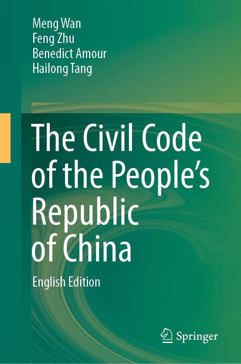 Cover: 9789811927935 | The Civil Code of the People's Republic of China | English Translation