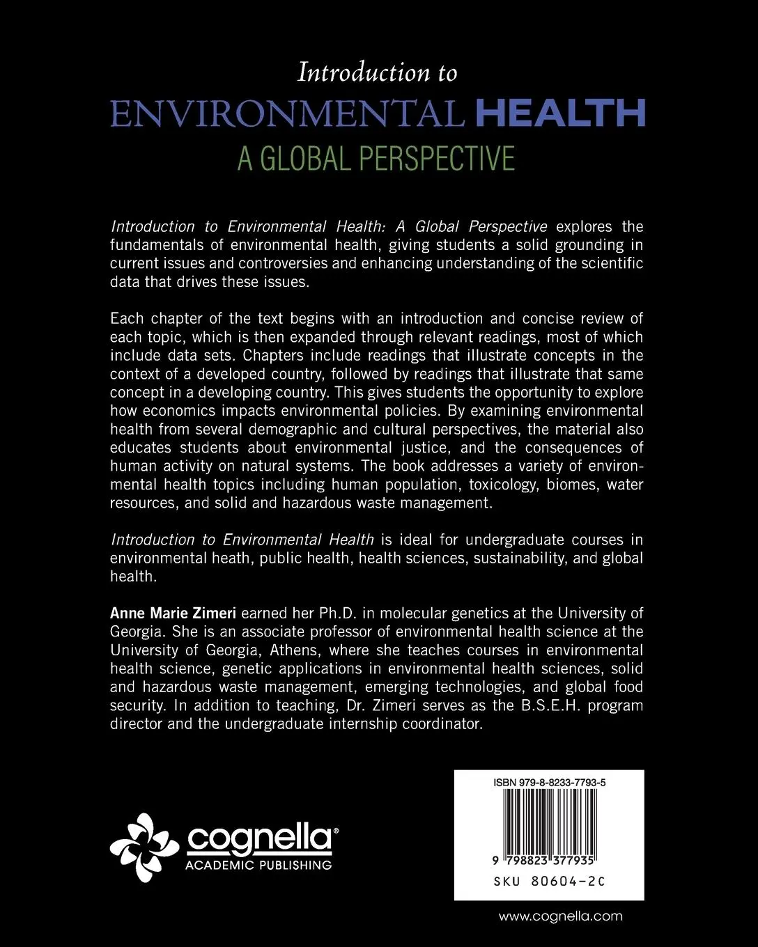 Rückseite: 9798823377935 | Introduction to Environmental Health | A Global Perspective | Zimeri