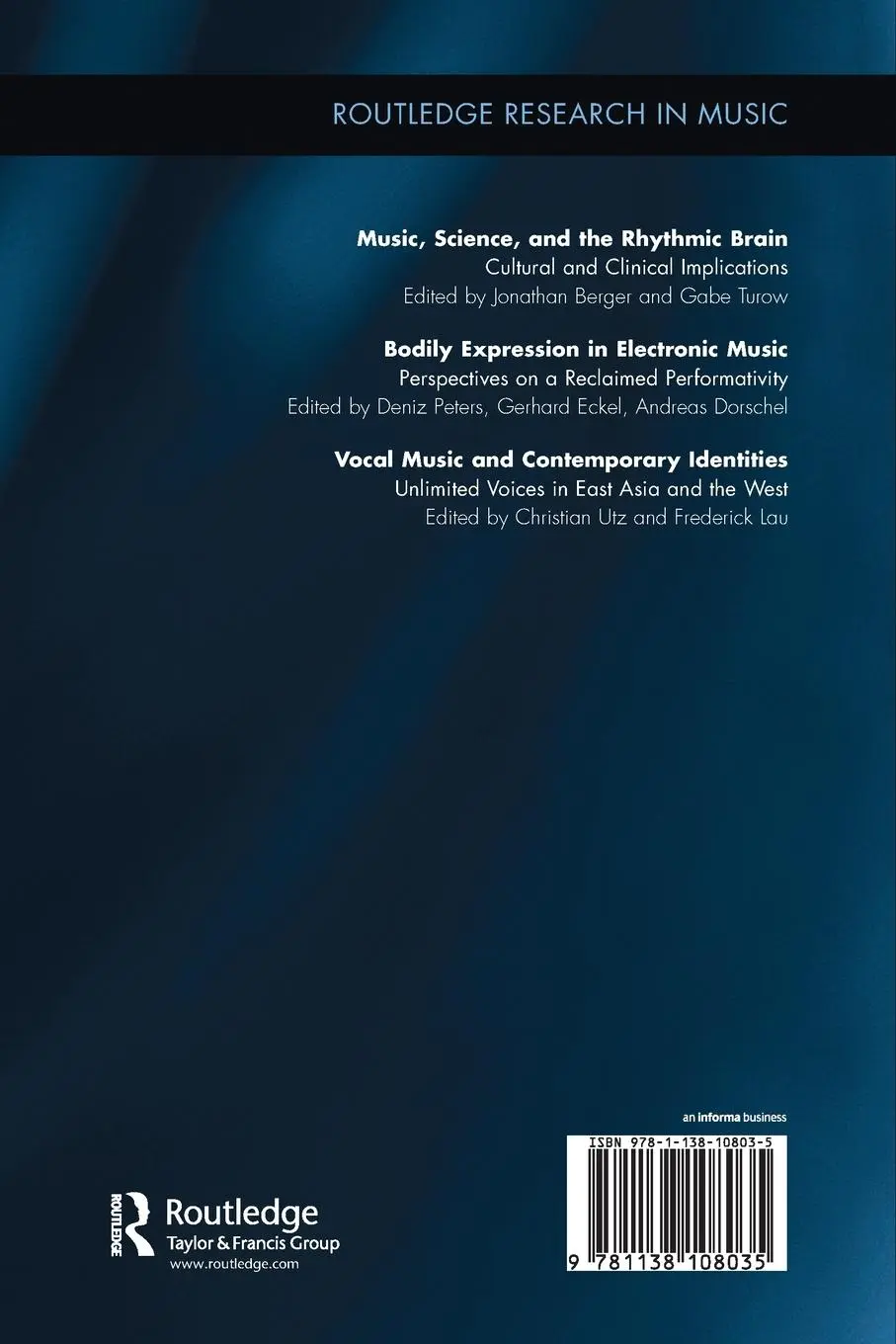 Rückseite: 9781138108035 | Vocal Music and Contemporary Identities | Christian Utz (u. a.) | Buch