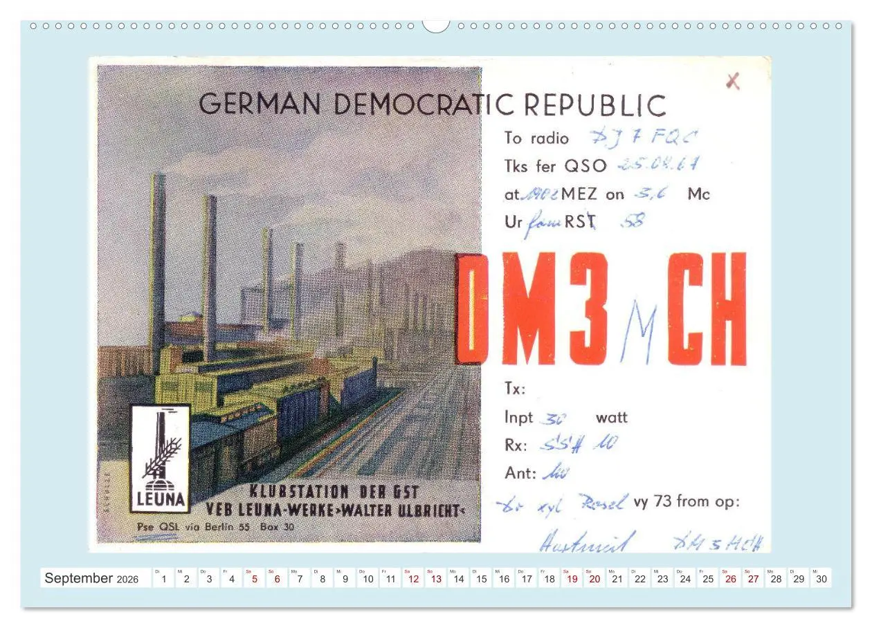 Bild: 9783457308035 | Amateurfunk in der DDR - Historische QSL-Karten (Wandkalender 2026...