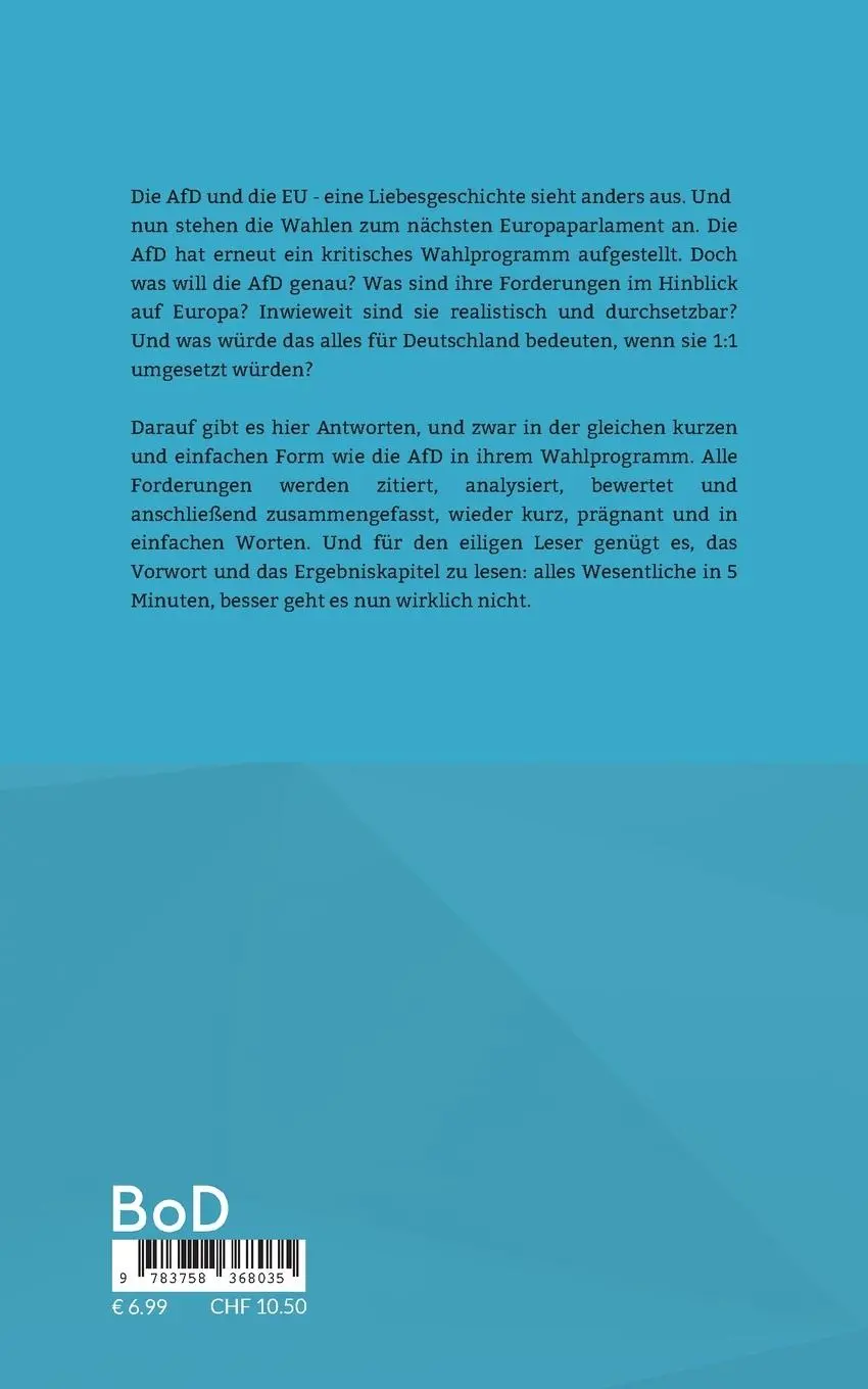 Rückseite: 9783758368035 | Einfache Antworten auf einfache Forderungen | Winfried Groenenhain