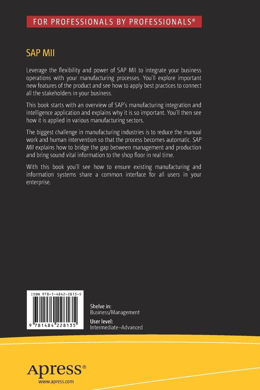 Rückseite: 9781484228135 | SAP MII | Saptaparna Mukherjee (u. a.) | Taschenbuch | xxv | Englisch