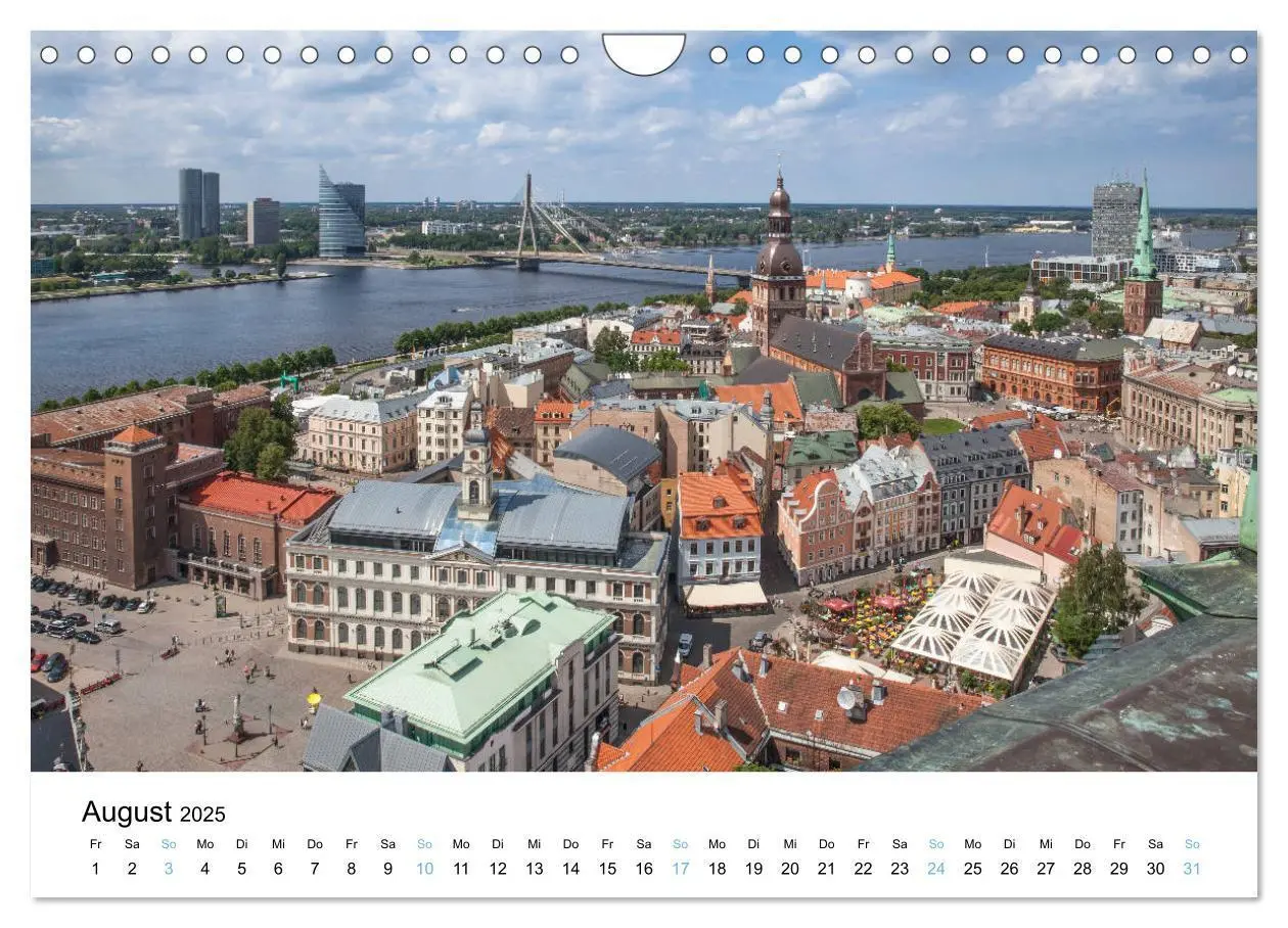Bild: 9783435378135 | Riga - Metropole des Baltikums (Wandkalender 2025 DIN A4 quer),...