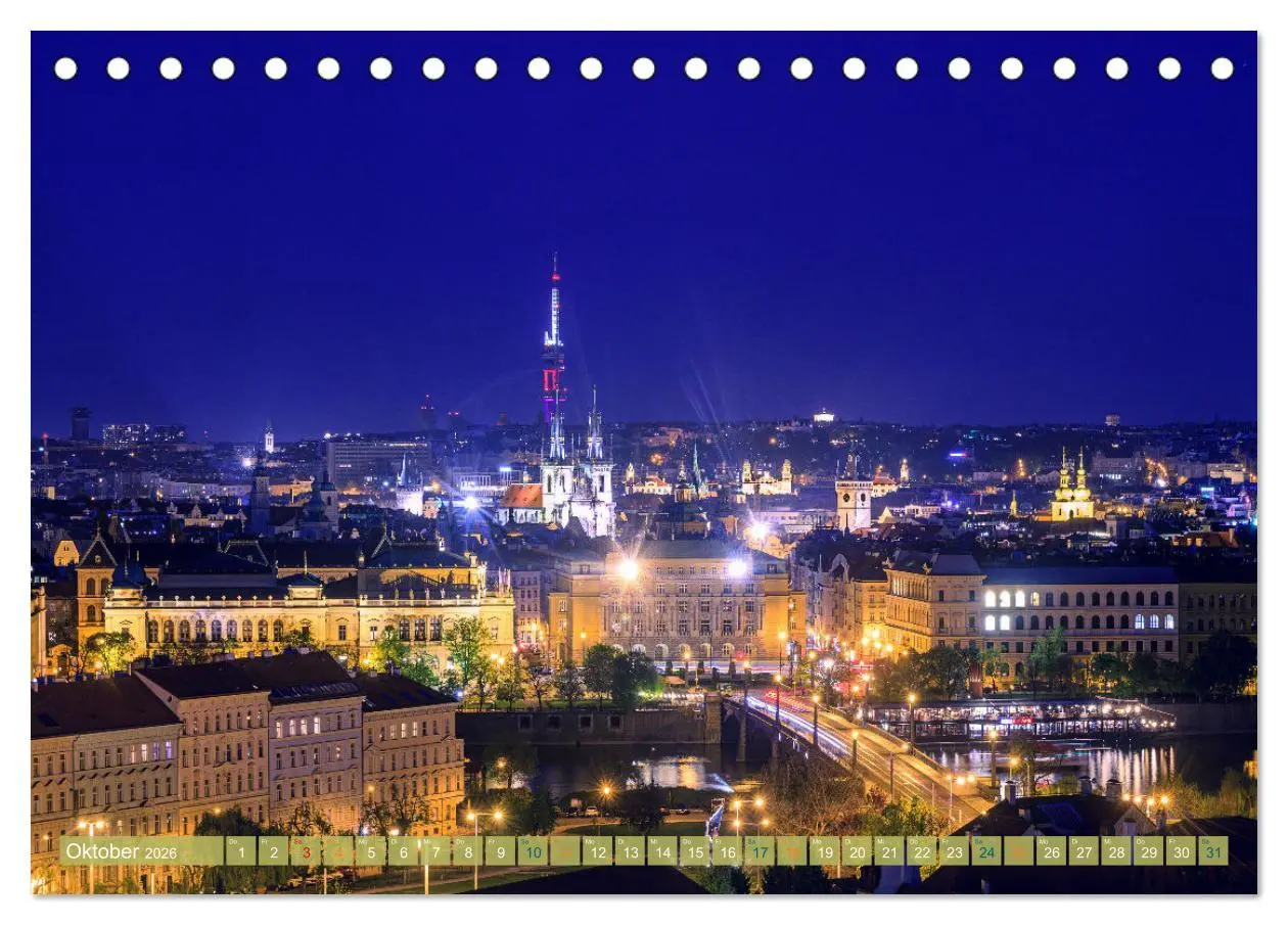 Bild: 9783457538135 | Aussichten auf Prag (Tischkalender 2026 DIN A5 quer), CALVENDO...
