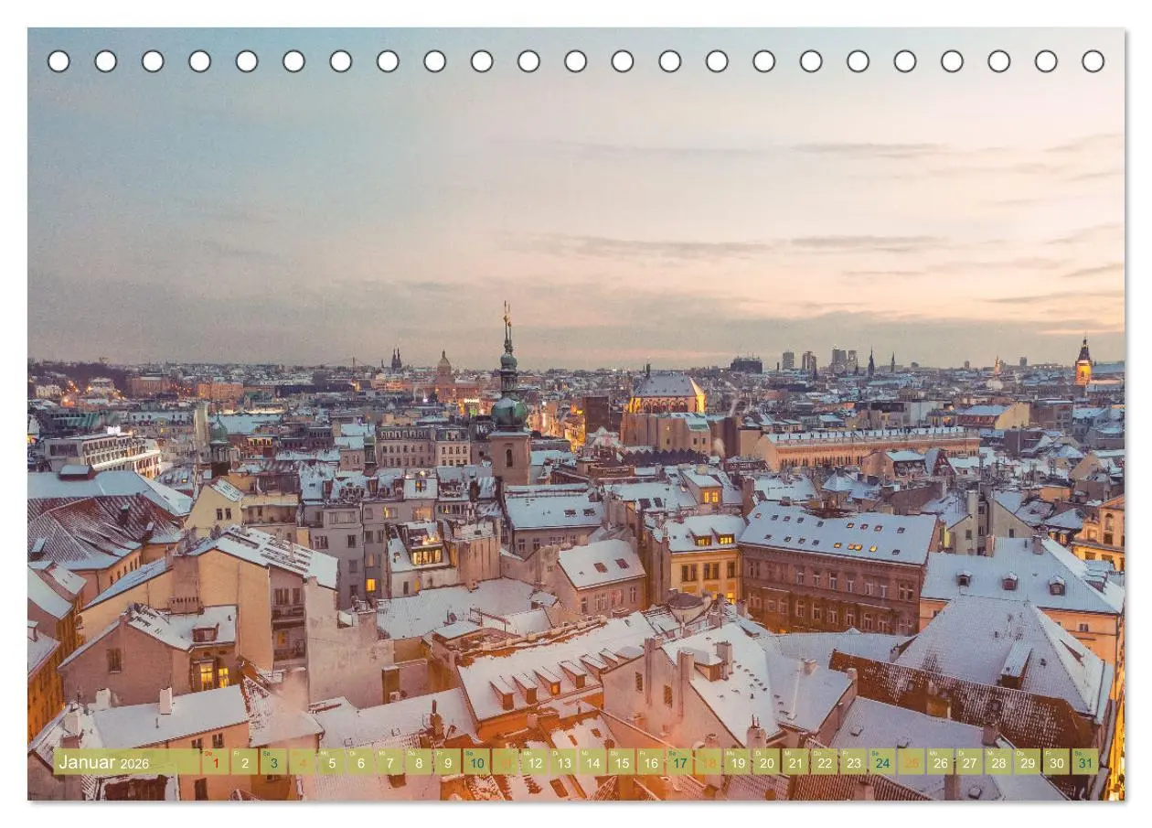 Bild: 9783457538135 | Aussichten auf Prag (Tischkalender 2026 DIN A5 quer), CALVENDO...