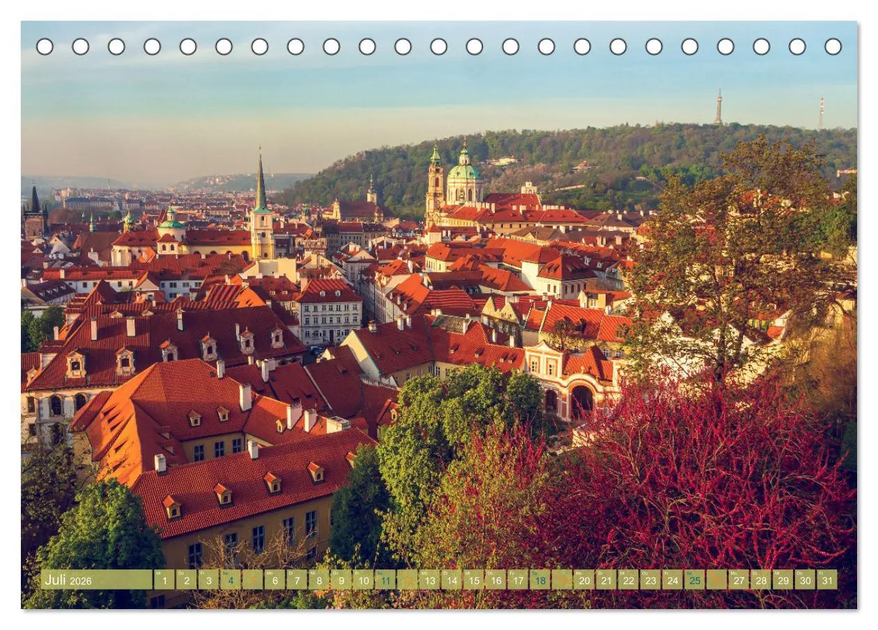 Bild: 9783457538135 | Aussichten auf Prag (Tischkalender 2026 DIN A5 quer), CALVENDO...