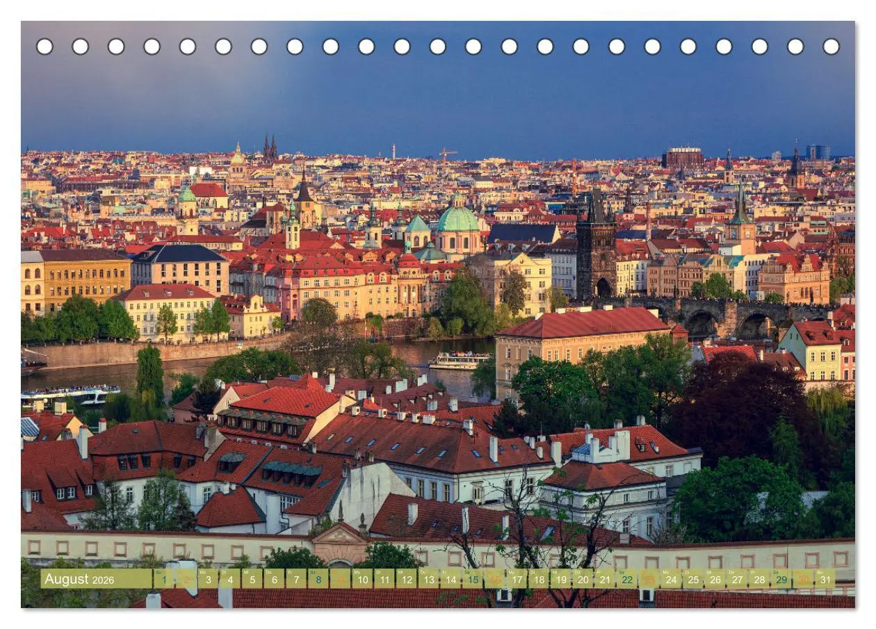 Bild: 9783457538135 | Aussichten auf Prag (Tischkalender 2026 DIN A5 quer), CALVENDO...